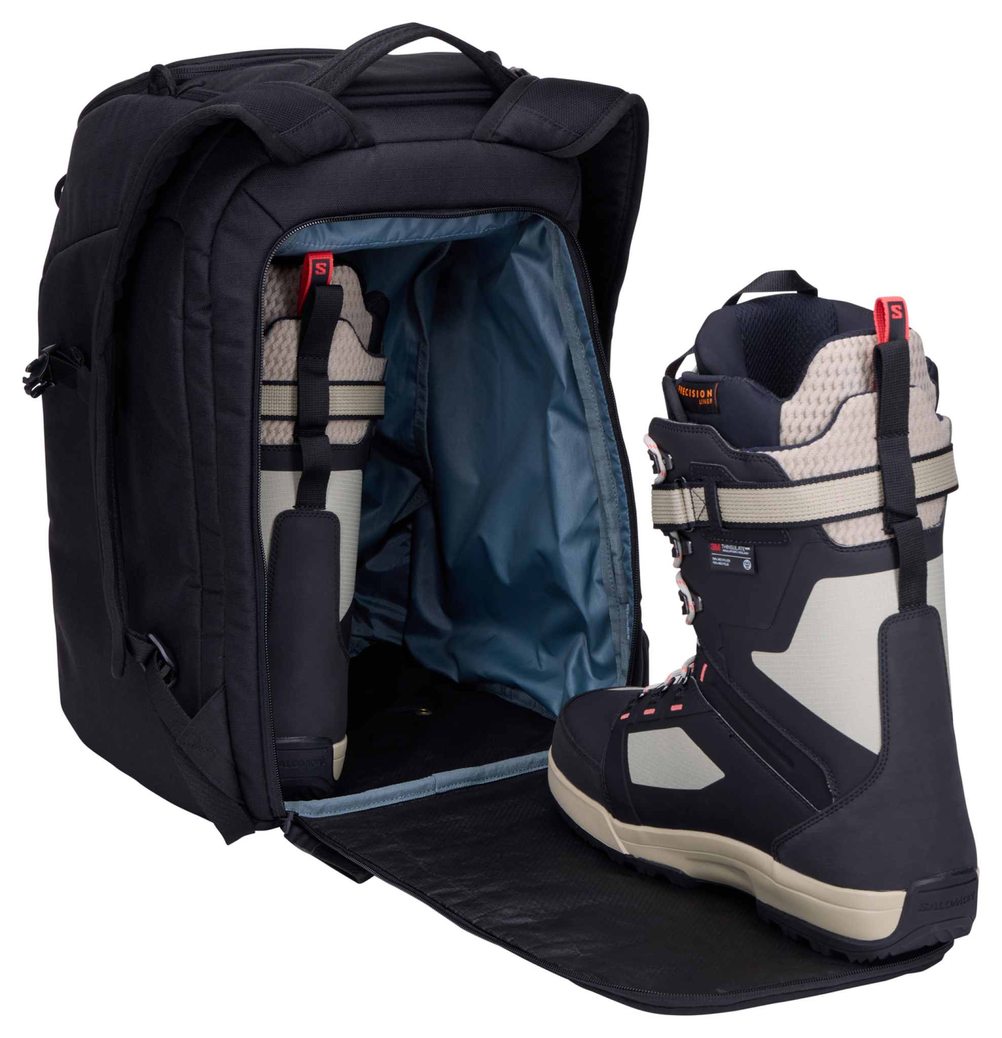 Thule Roundtrip ski boot backpack 45L. Black