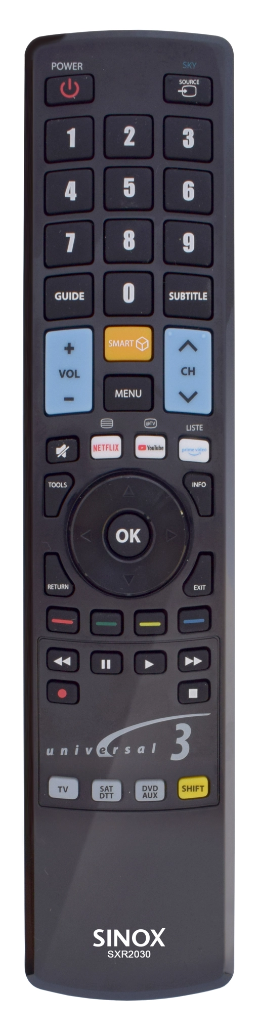 Sinox Remote Control 3-in-1