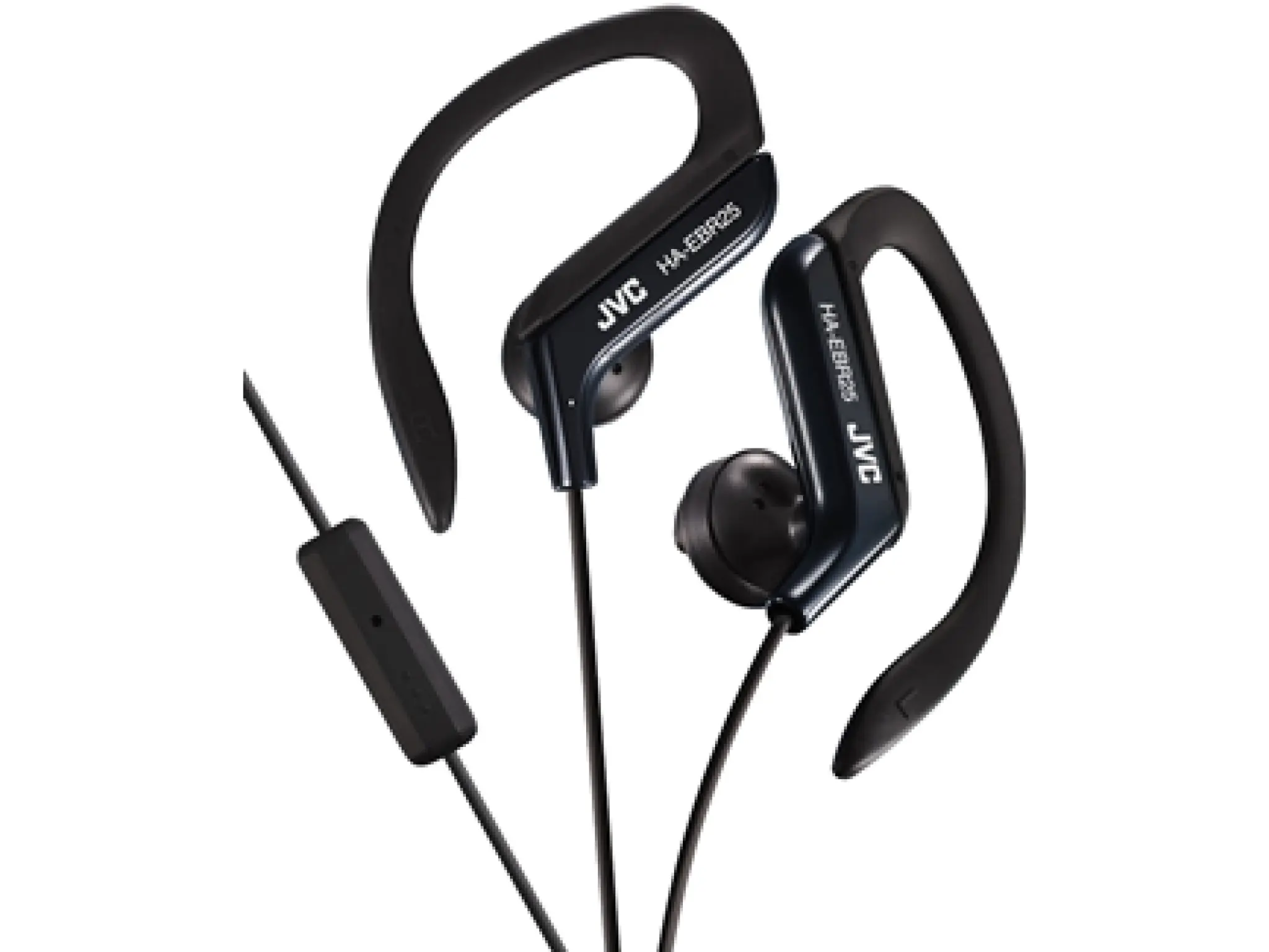 JVC Ear Clip Headphones for Sport with Remote and Microphone. Black