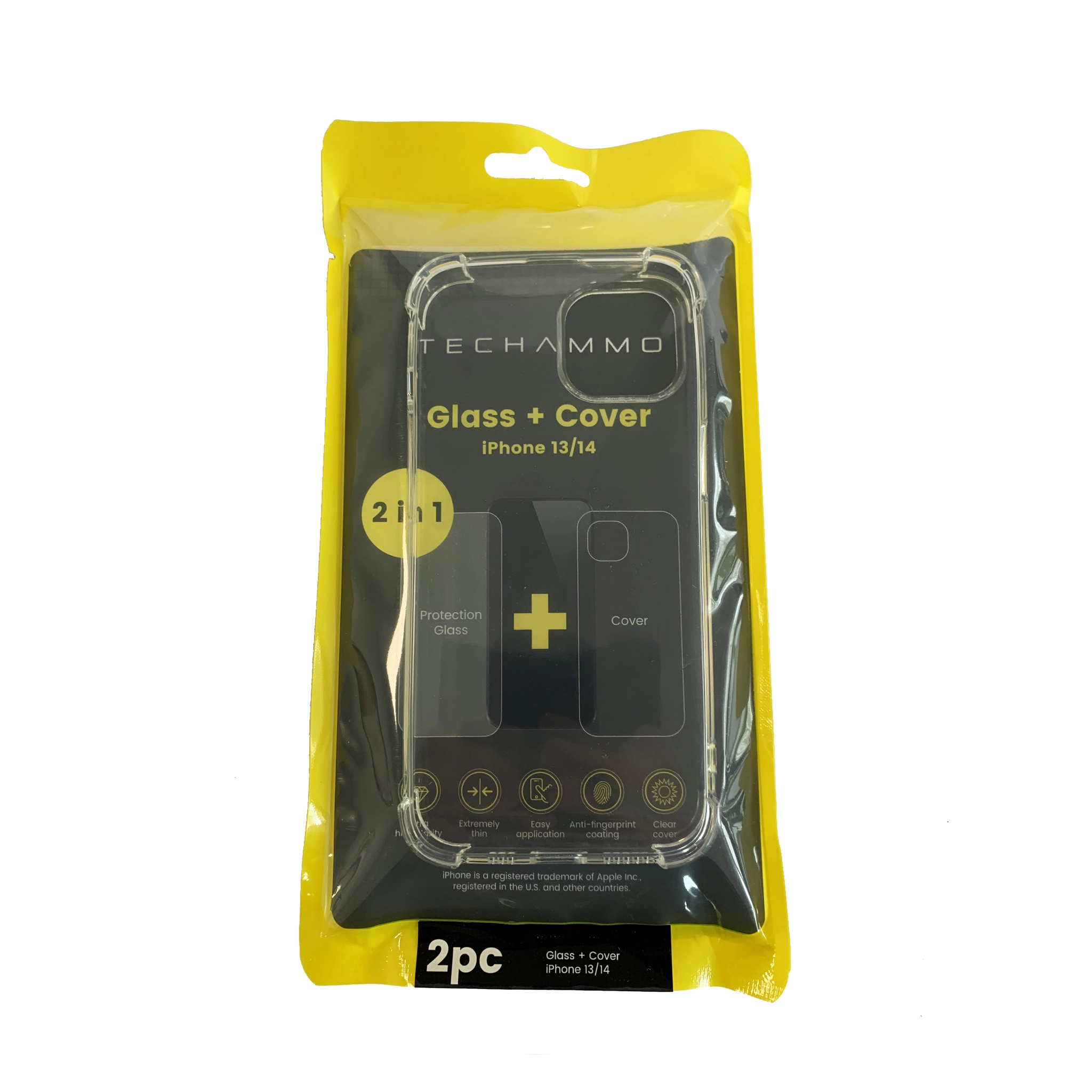 Techammo Protection Glass + Cover iPhone® 13/14