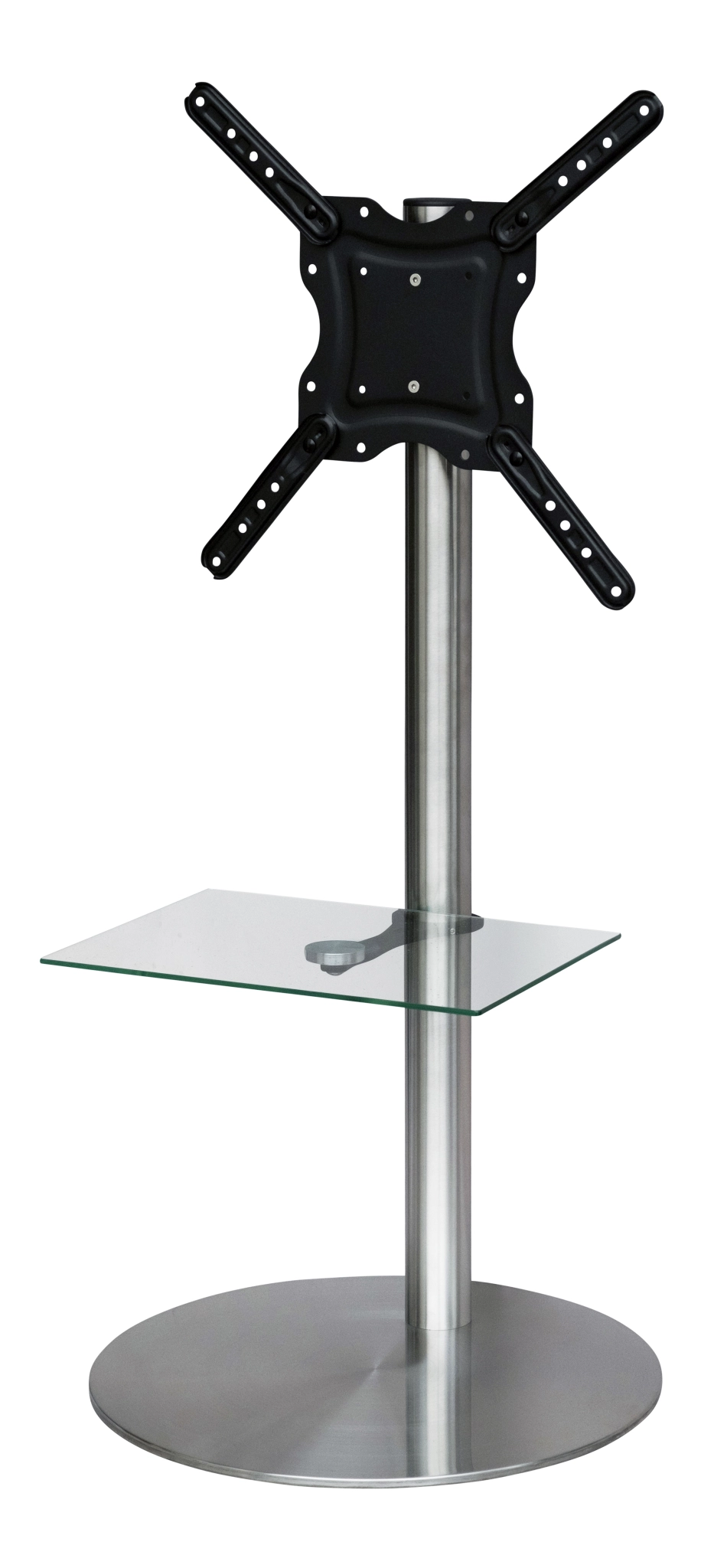 Sinox StandView TV Floor Mount with rotatable top. 26"-65". Alu finish