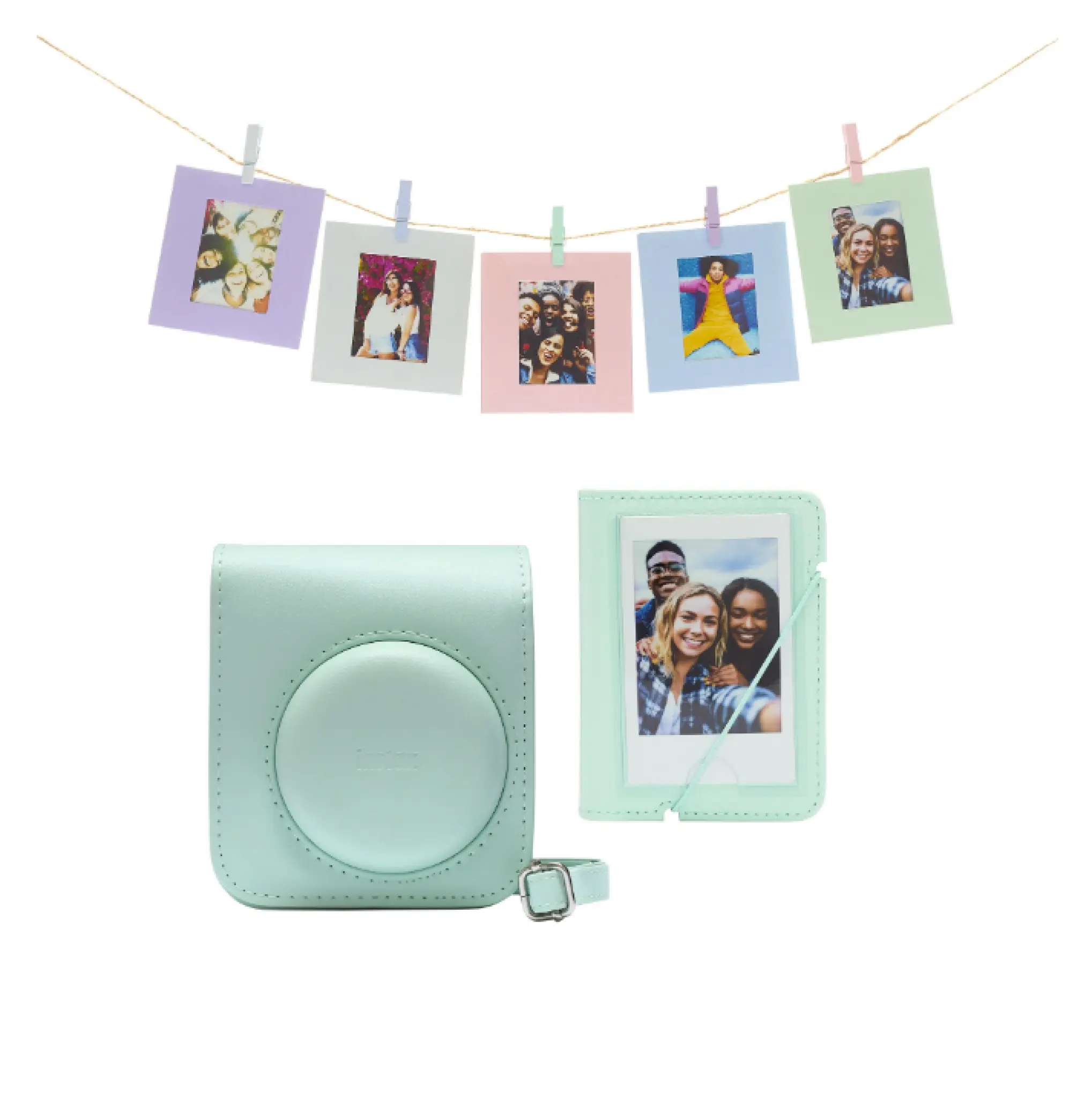 INSTAX Mini 12 Accessory Kit. Mint Green