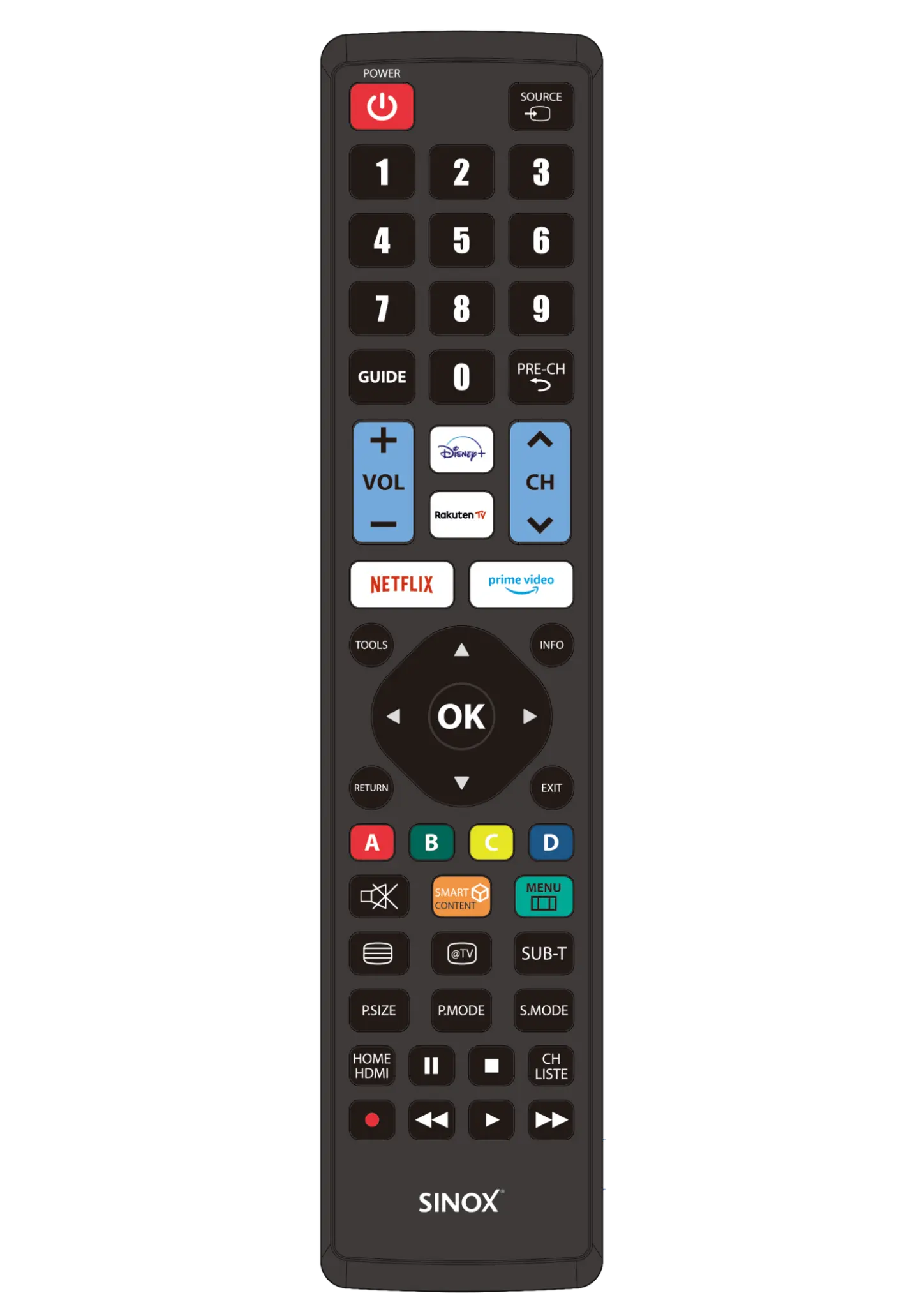 Sinox Remote Control for Samsung