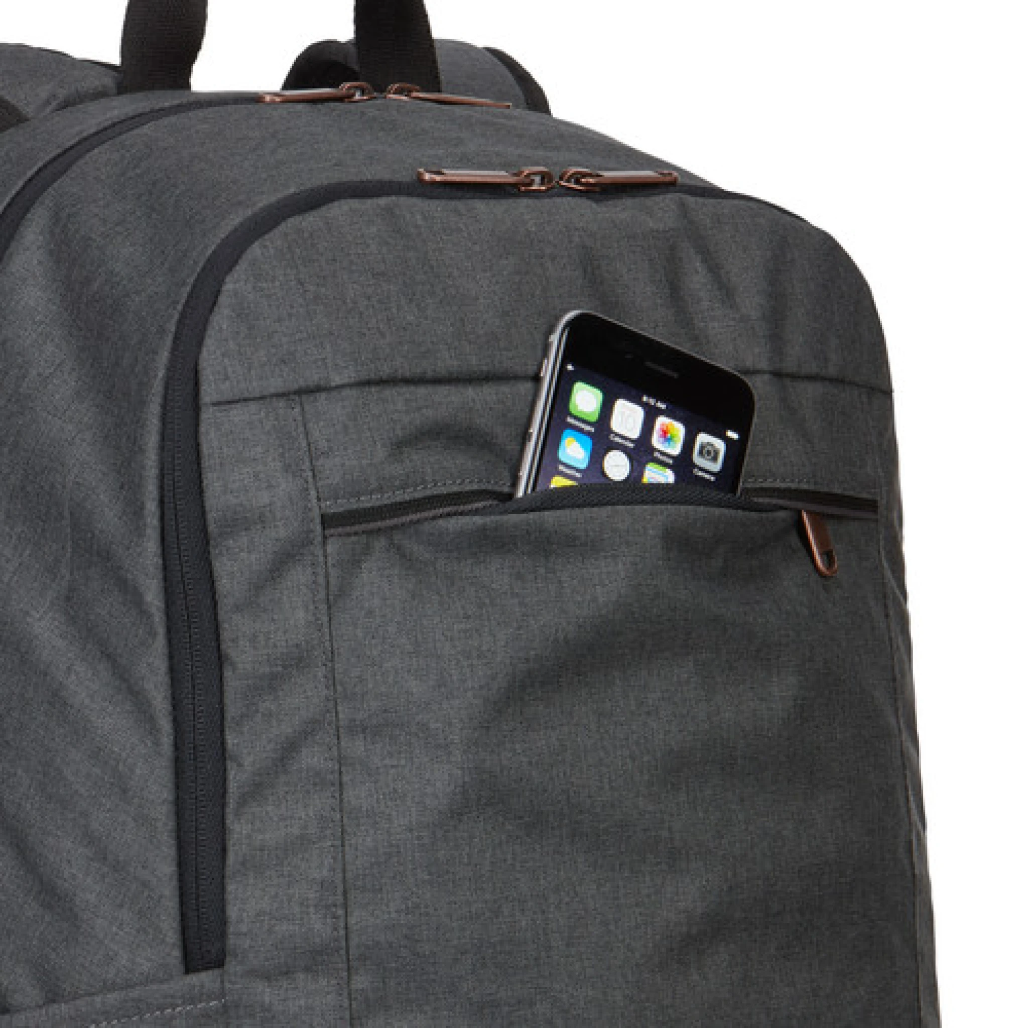Case Logic Era 15.6" Laptop Backpack. Obsidian grey