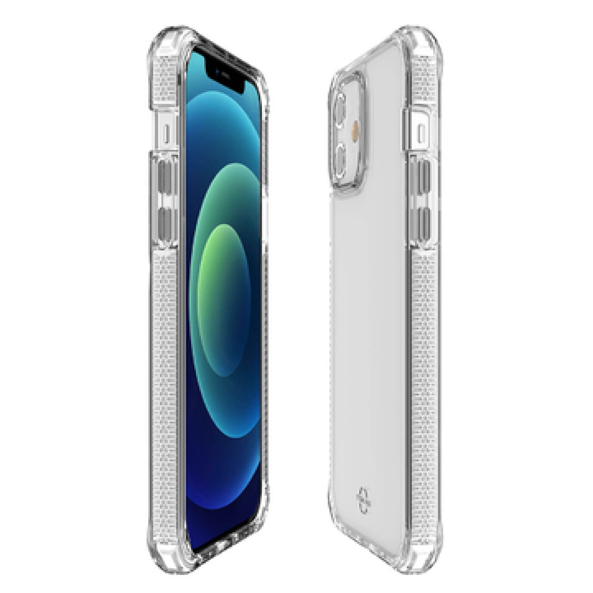 ITSKINS SUPREME CLEAR cover for iPhone 12 mini®. White and transparent