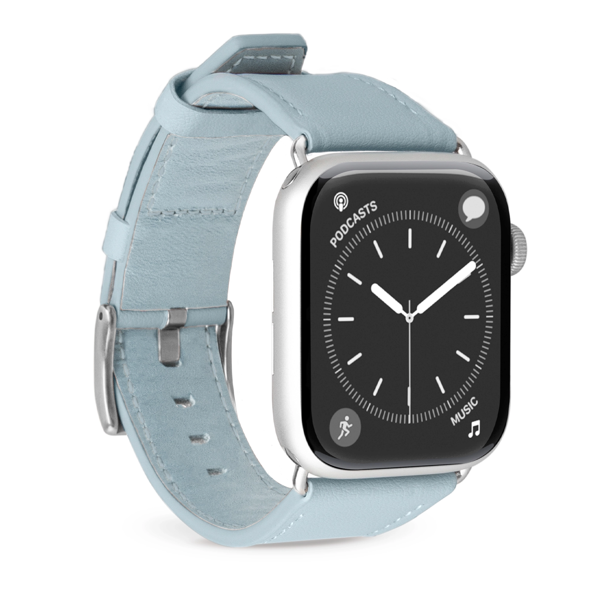 PURO E-Classic Band for Apple Watch. Light Blue