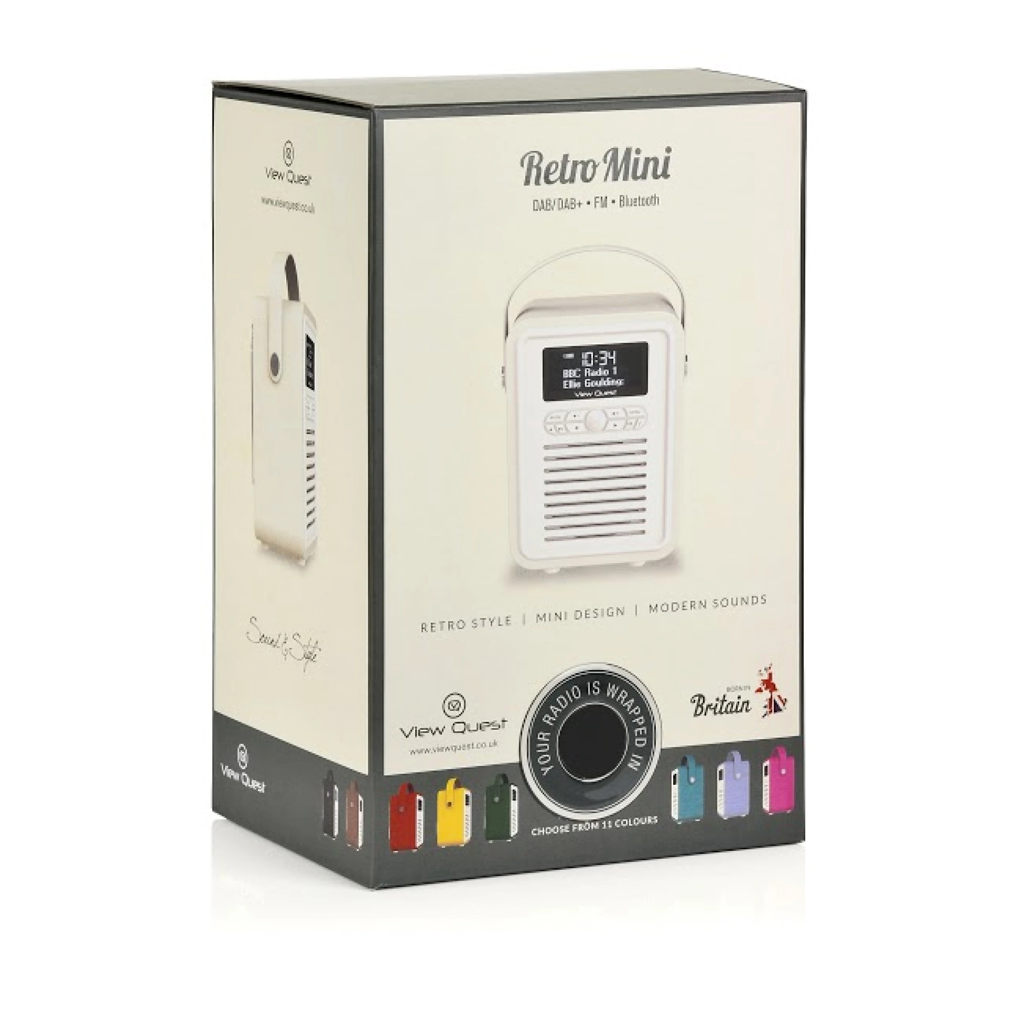 VQ Retro Mini Radio. Black