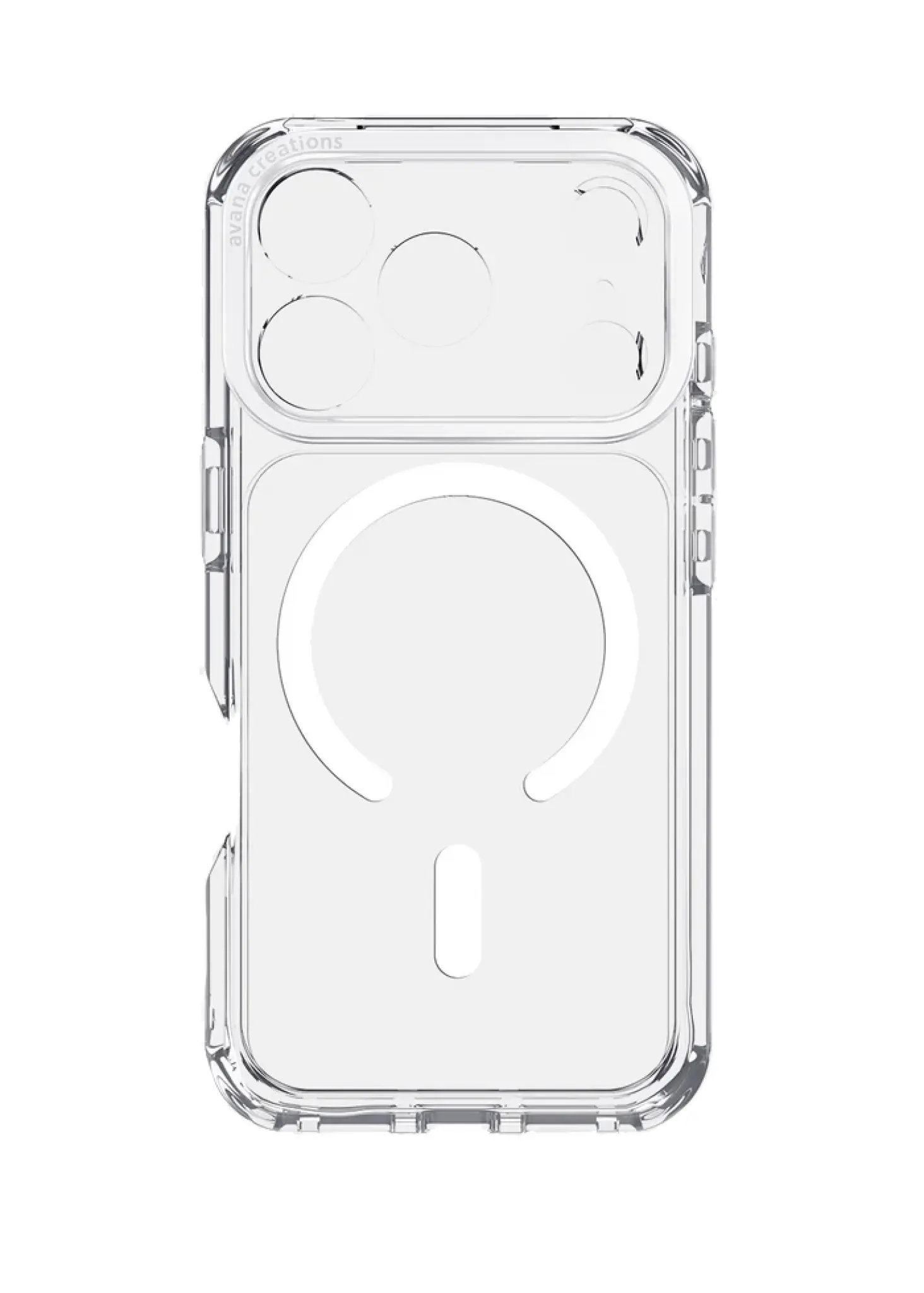 AVANA Ice with MagSafe for iPhone 17/18 Pro. Transparent