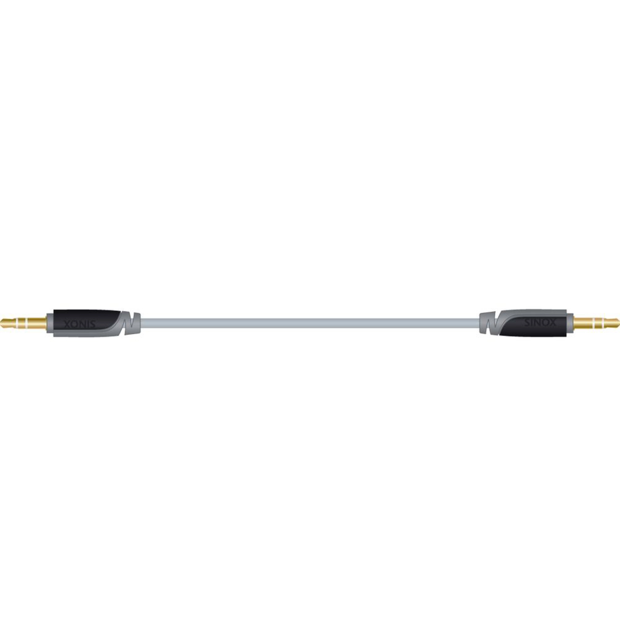 Sinox 3.5mm Mini Jack Cable. 0.5m. Grey/black