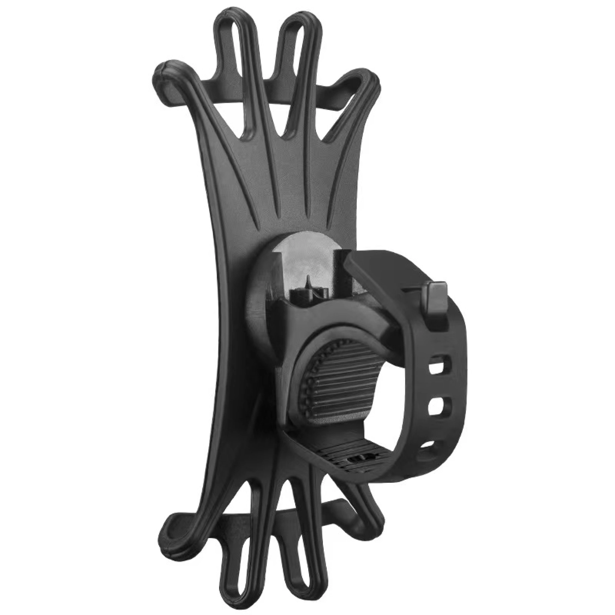 Sinox Lifestyle 360° rotatable mobile phone holder for bicycles and scooters. Black