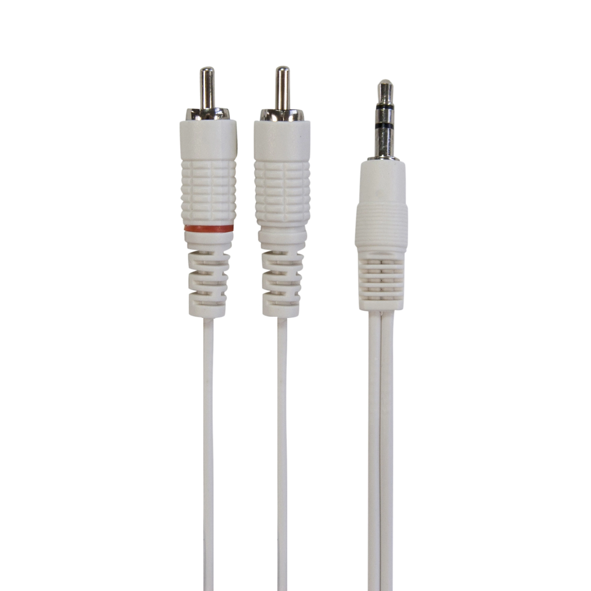 Connectech 3.5mm Mini Jack to Phono Cable. 3m. White