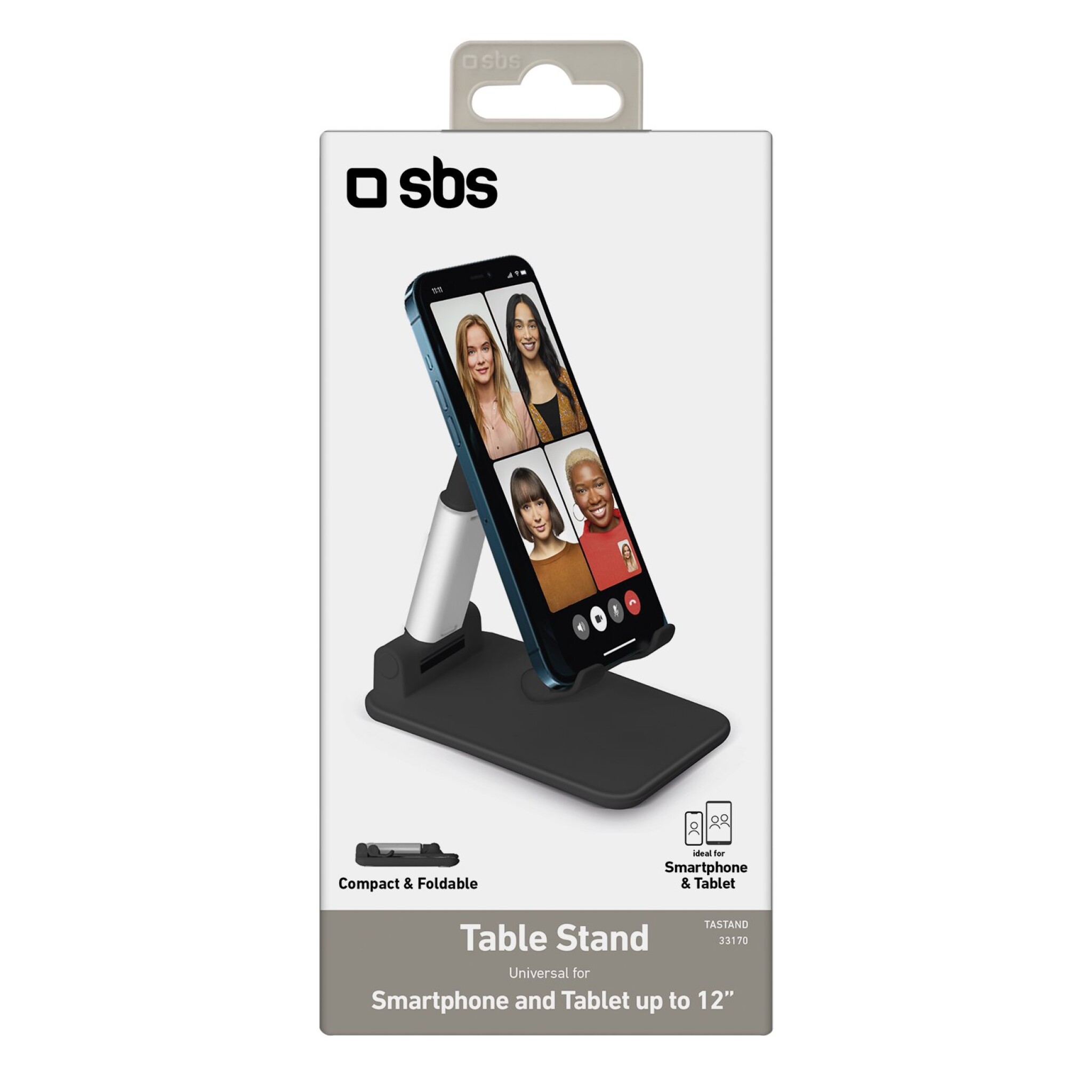 SBS Portable Desktop Stand for Smartphones up to 12"