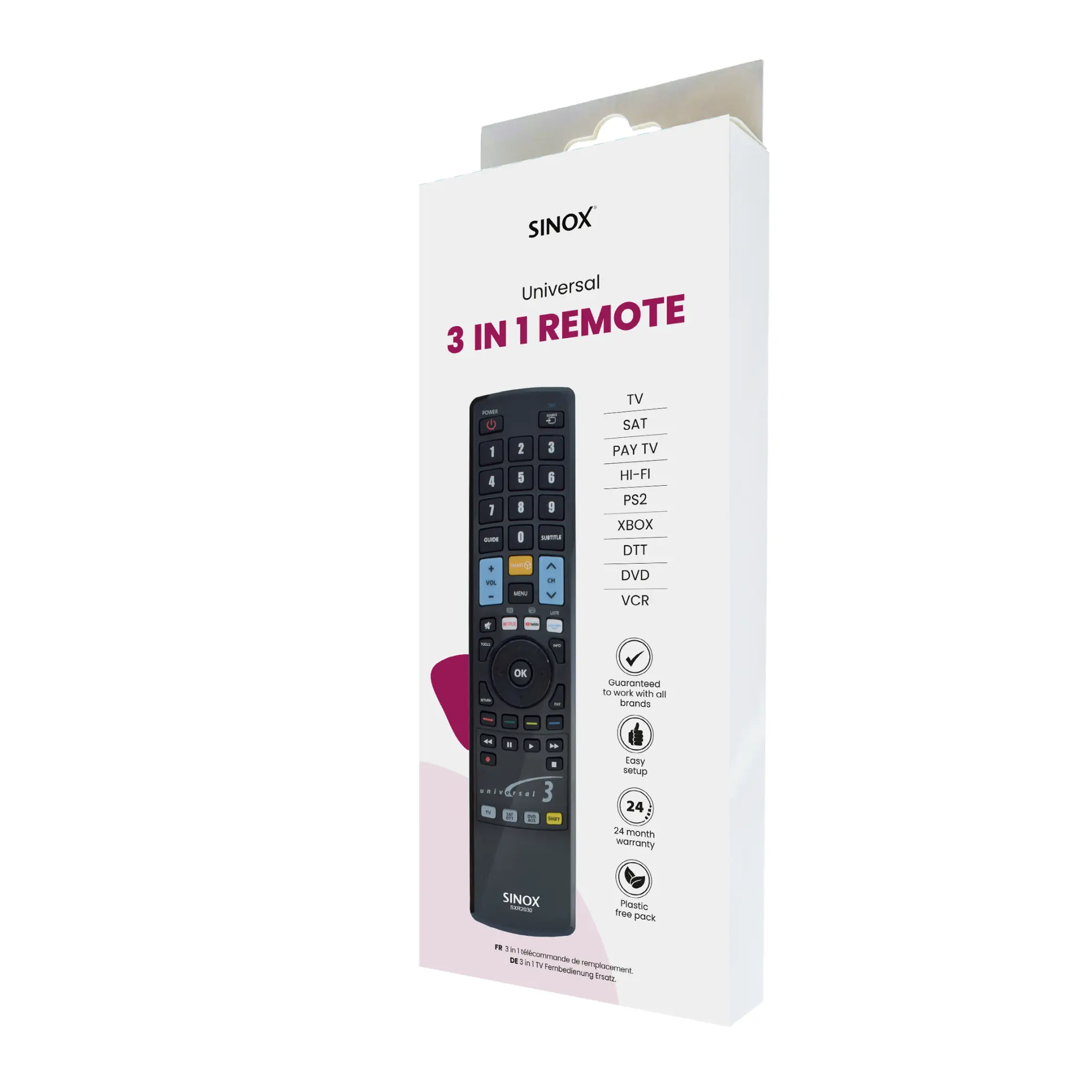 Sinox Remote Control 3-in-1
