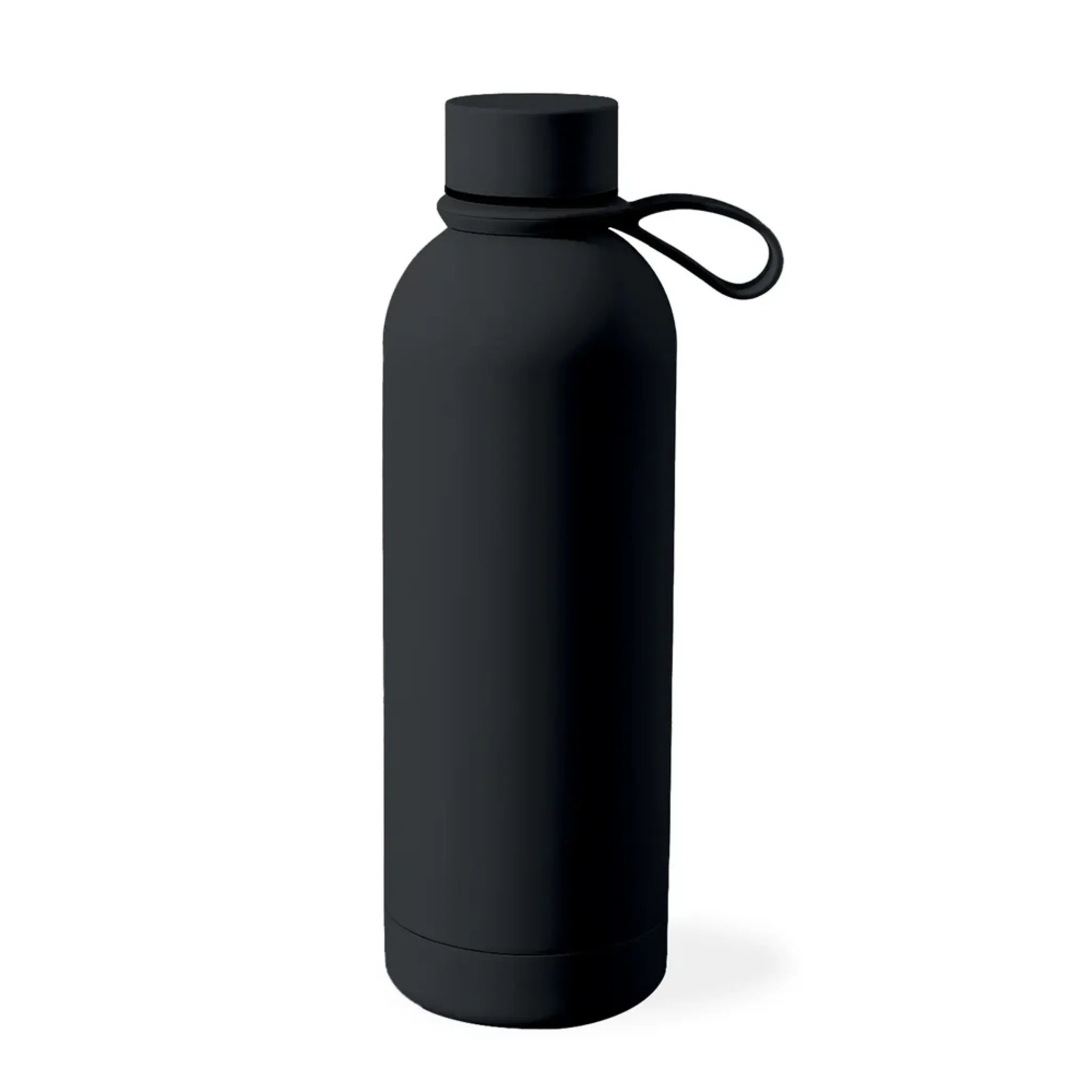 Puro “Hydro 7” airtight, insulated water bottle, 750ml, stainless steel, soft-touch finish. Black