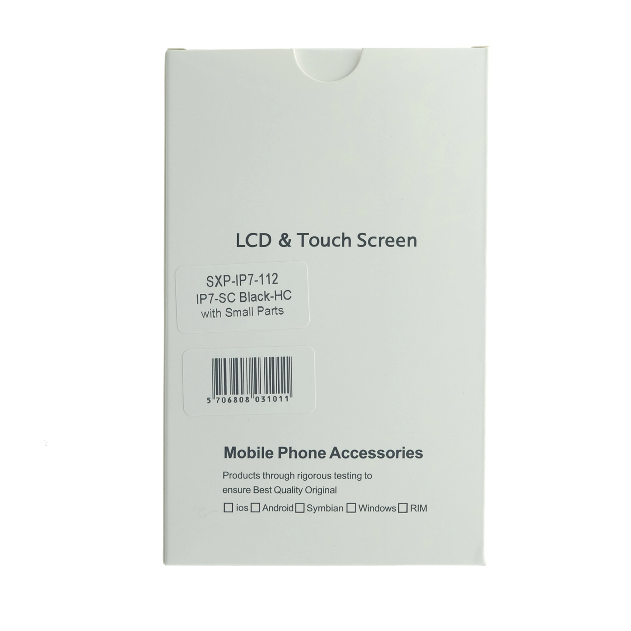 iPhone 7 Screen with Smallparts. Black