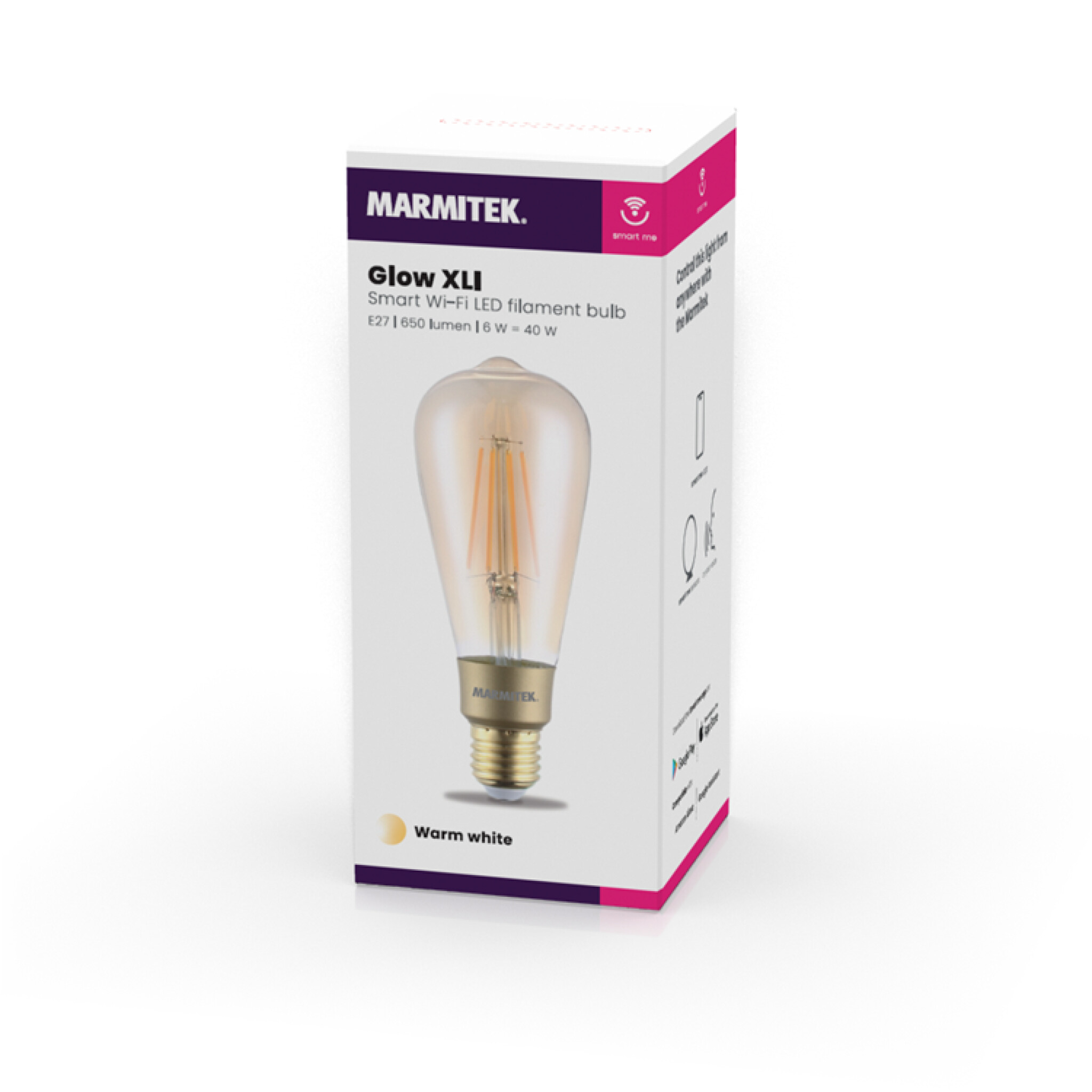 Marmitek Glow XLI. E27. Warm white