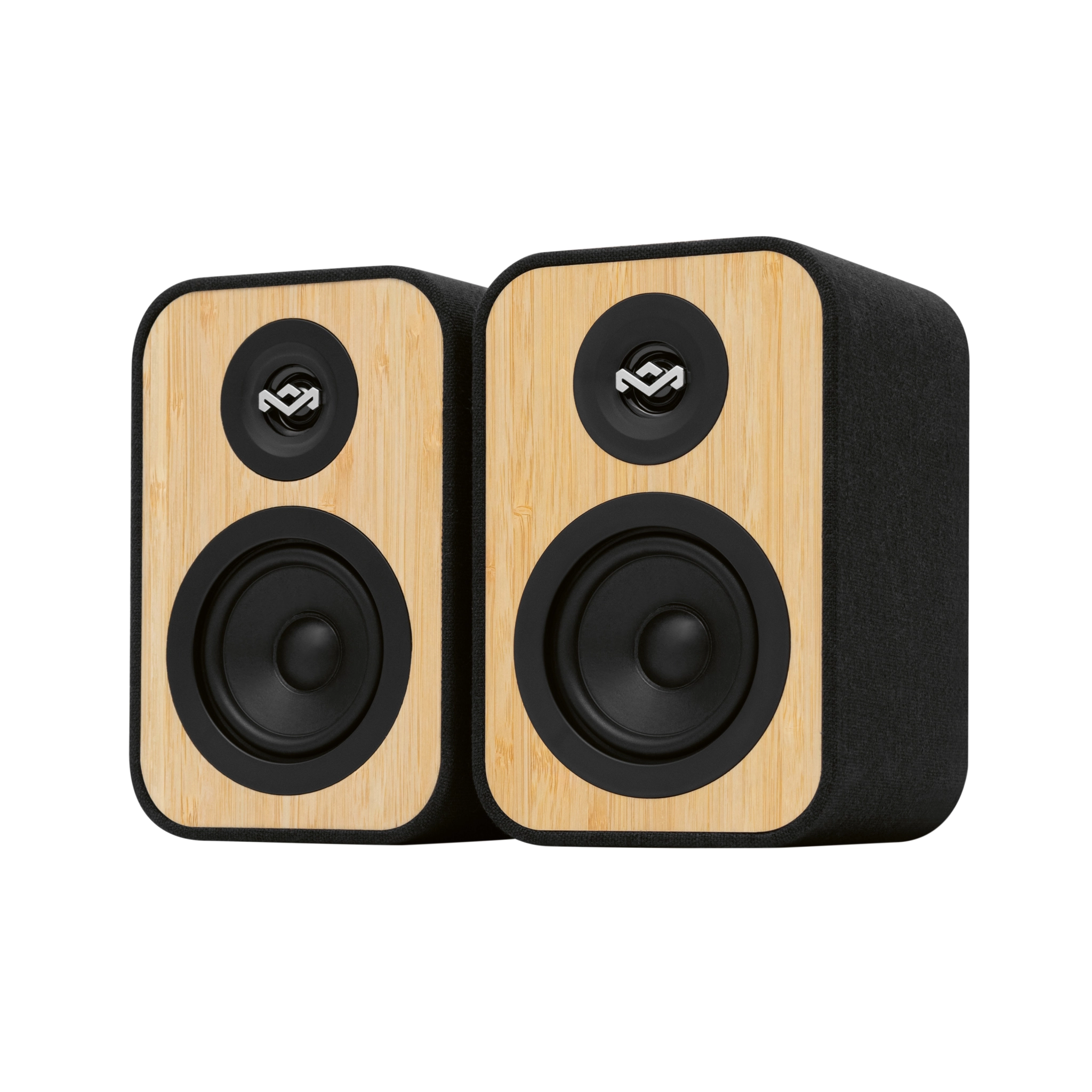 Marley Uplift Bookshelf Bluetooth® Speakers. Black