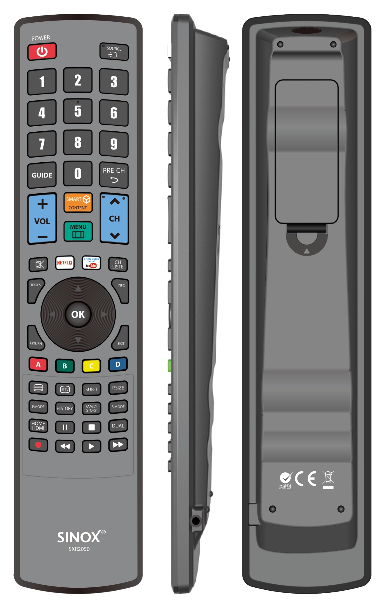 Sinox Replacement TV Remote Control