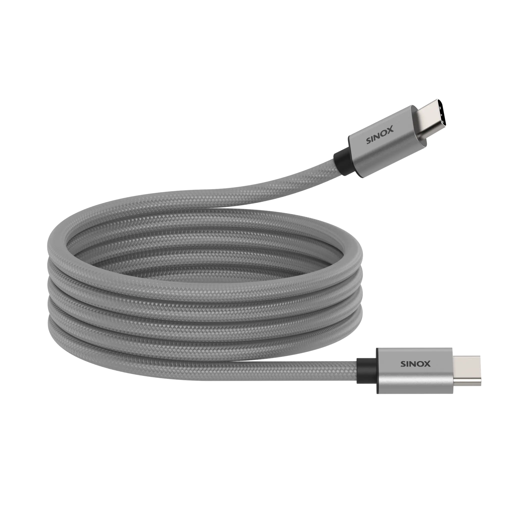 Sinox PRO USB C 2.0 Magnetic Cable. 1m. Grey