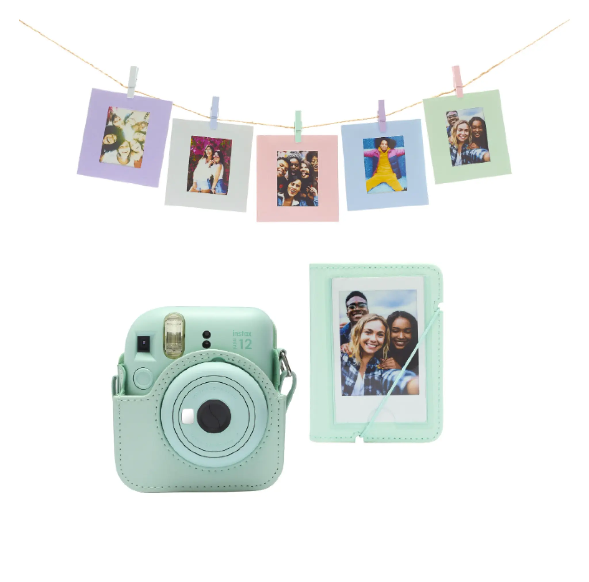 INSTAX Mini 12 Accessory Kit. Mint Green