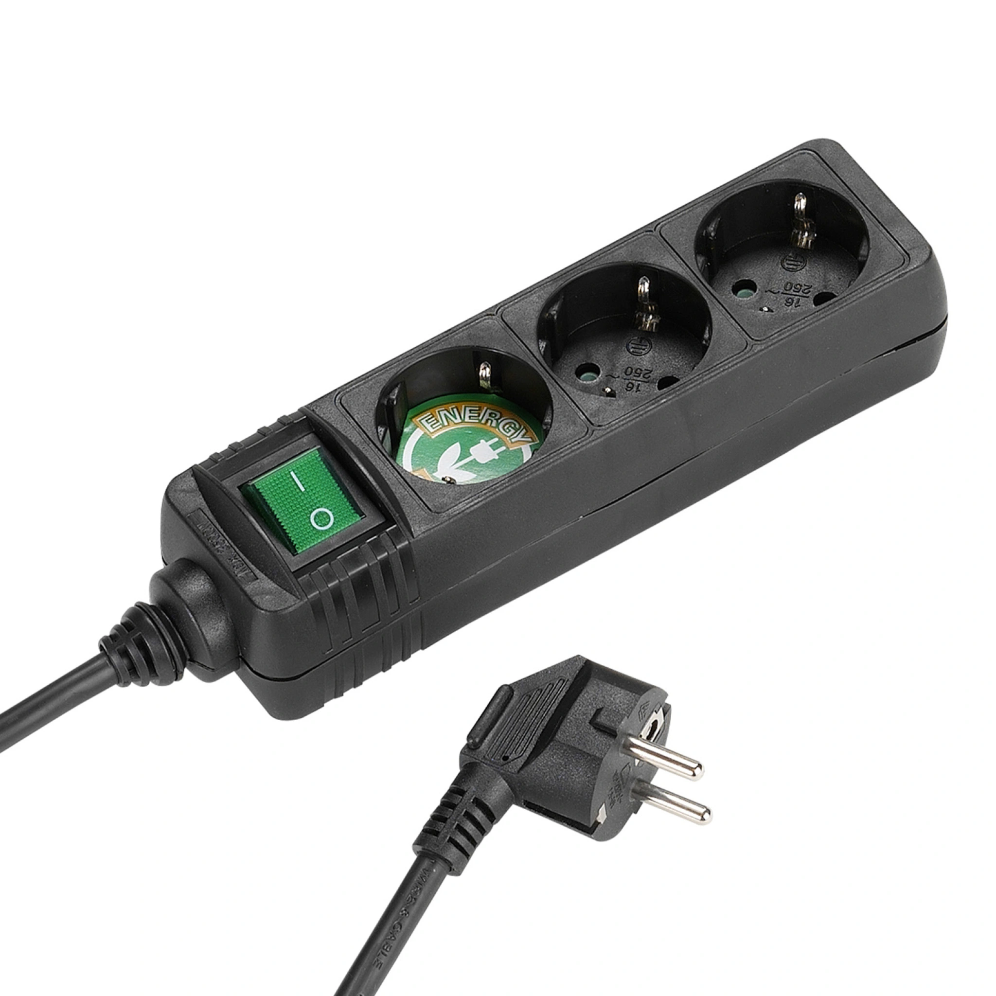 Vivanco Power strip with 3 Schuko ports
