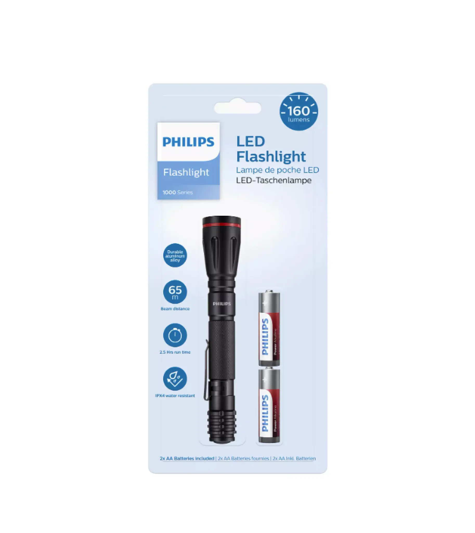 Philips Flashlight. Black