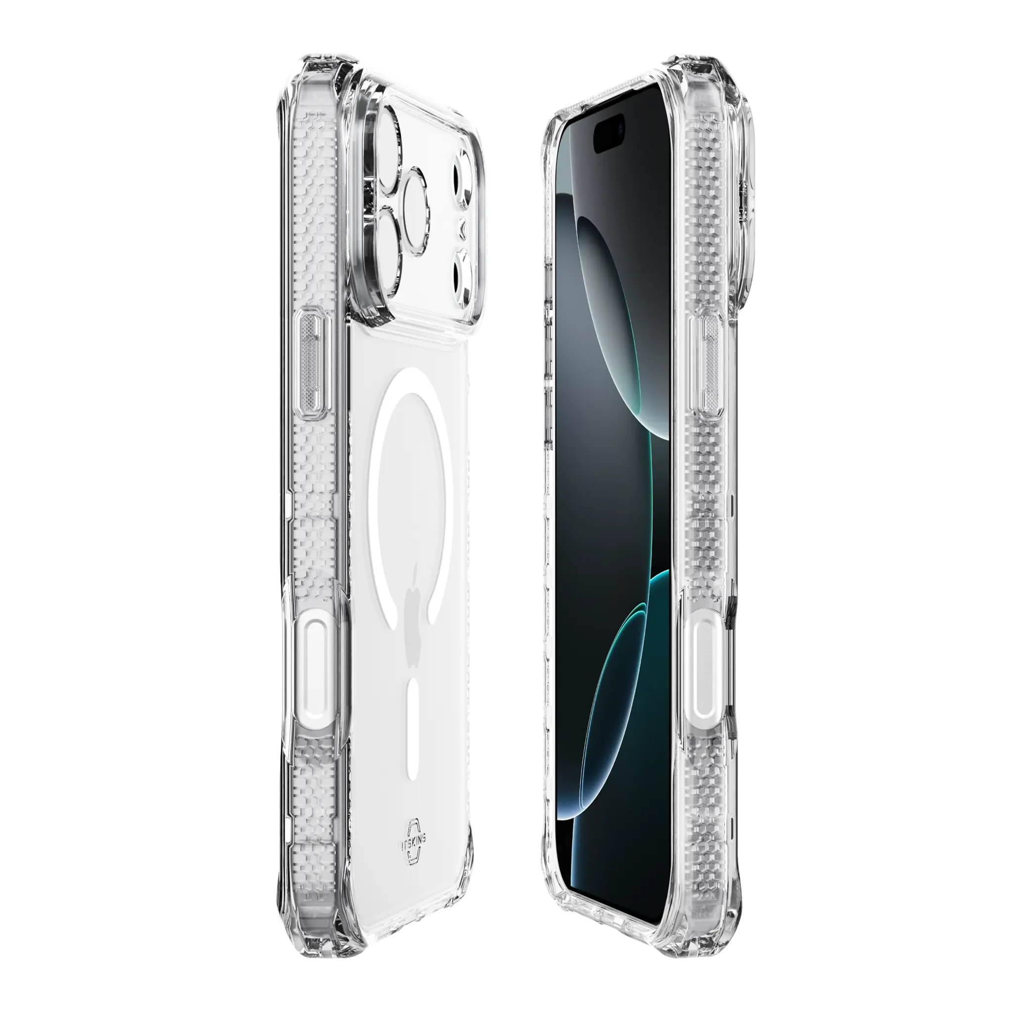 ITSKINS HYBRID MAGSAFE CLEAR cover for iPhone 17 Pro®. Transparent