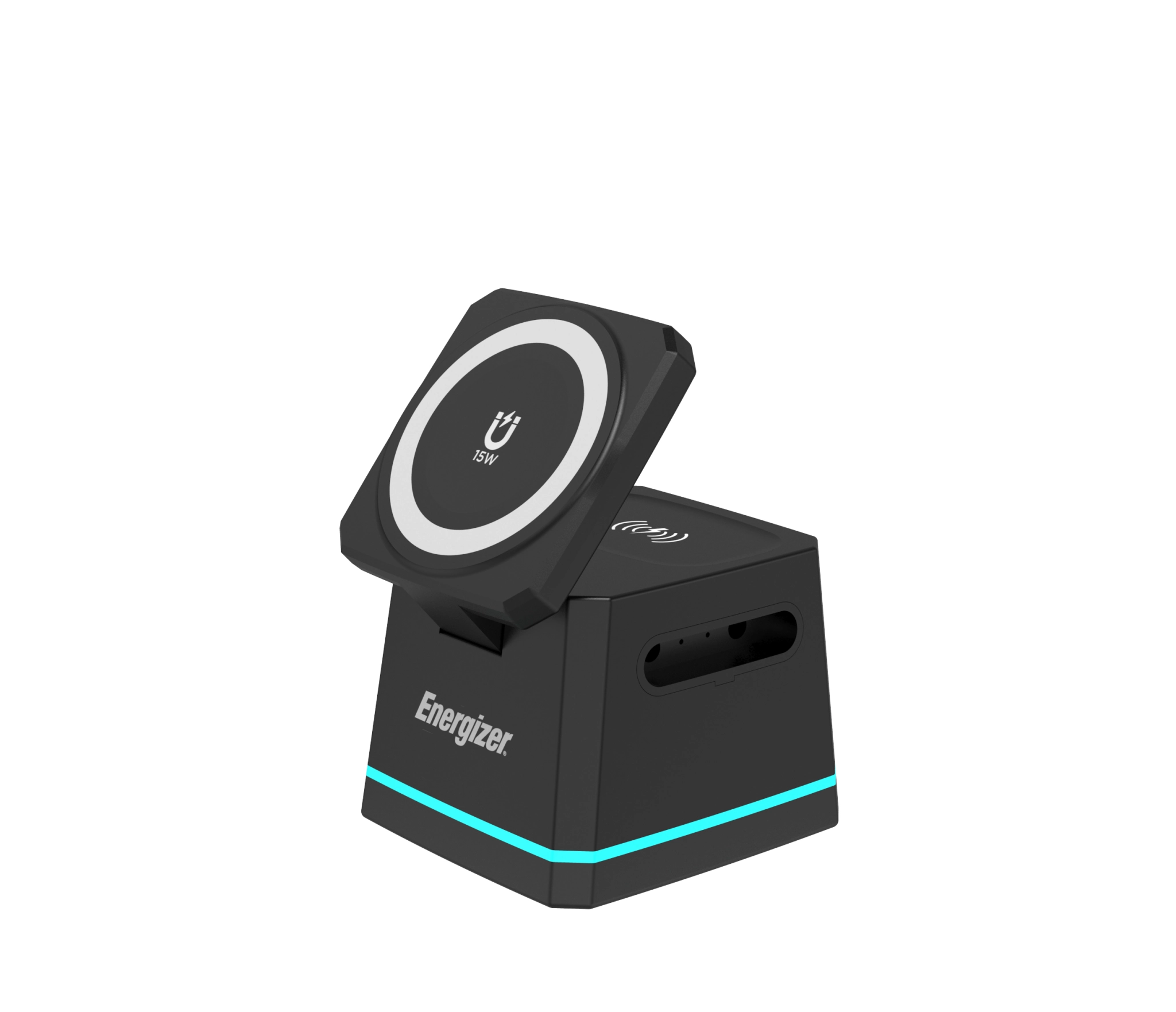Energizer All-in-One Wireless Charging Dock. Black