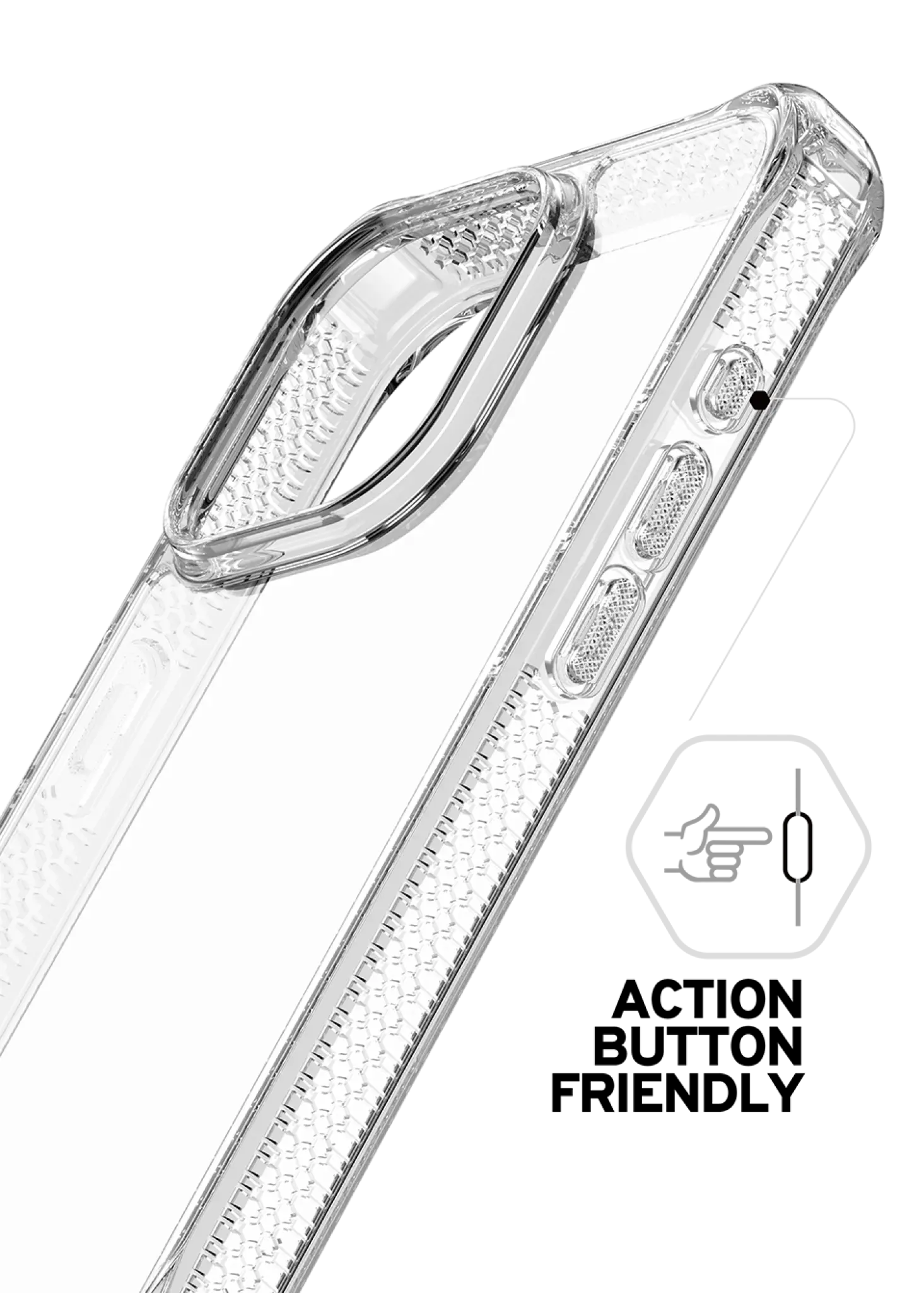ITSKINS HYBRID MAGSAFE CLEAR cover for iPhone 15 Pro Max®. Transparent