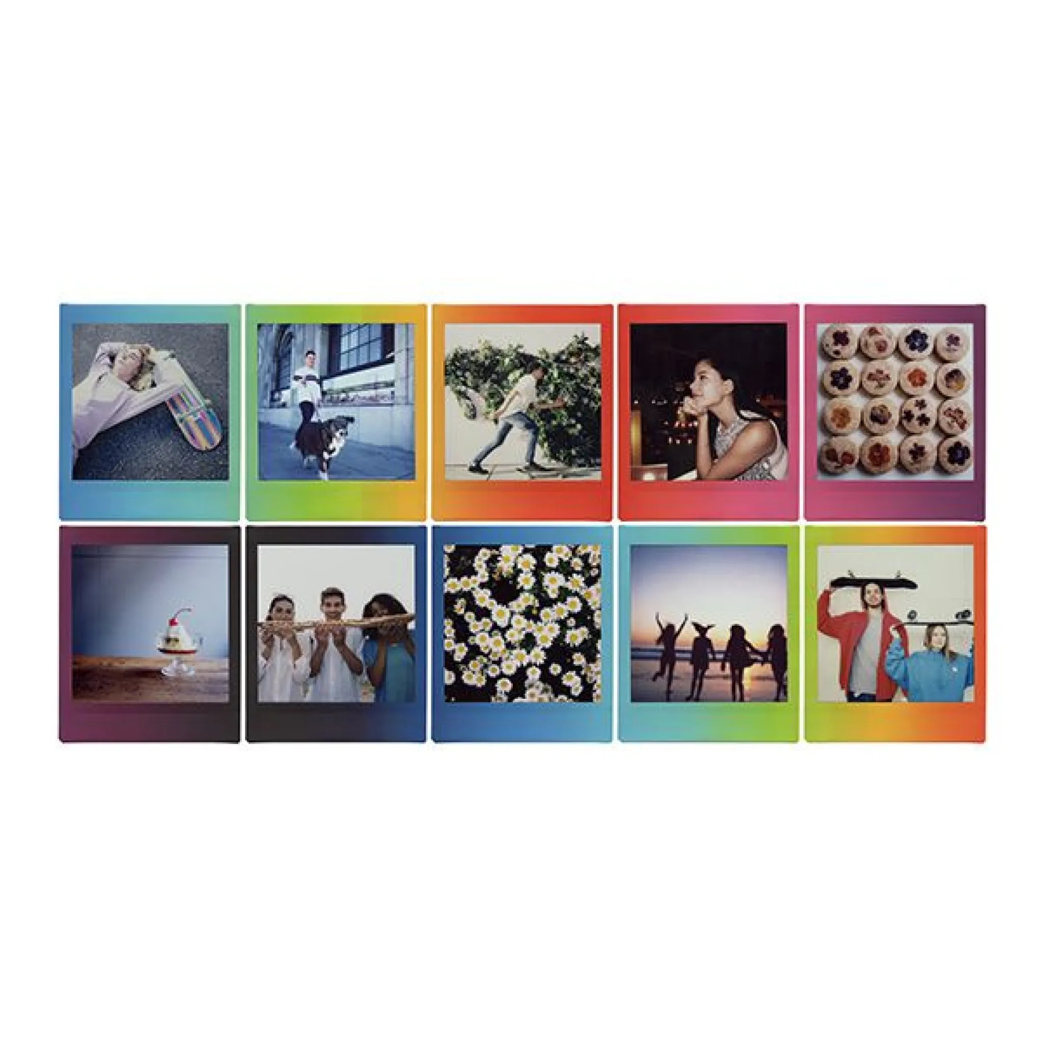 INSTAX Square Film. 10 Shots. Rainbow