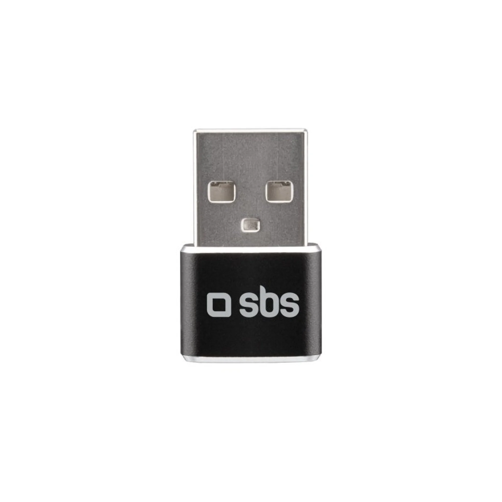 SBS USB male to USB-C female adapter. Black
