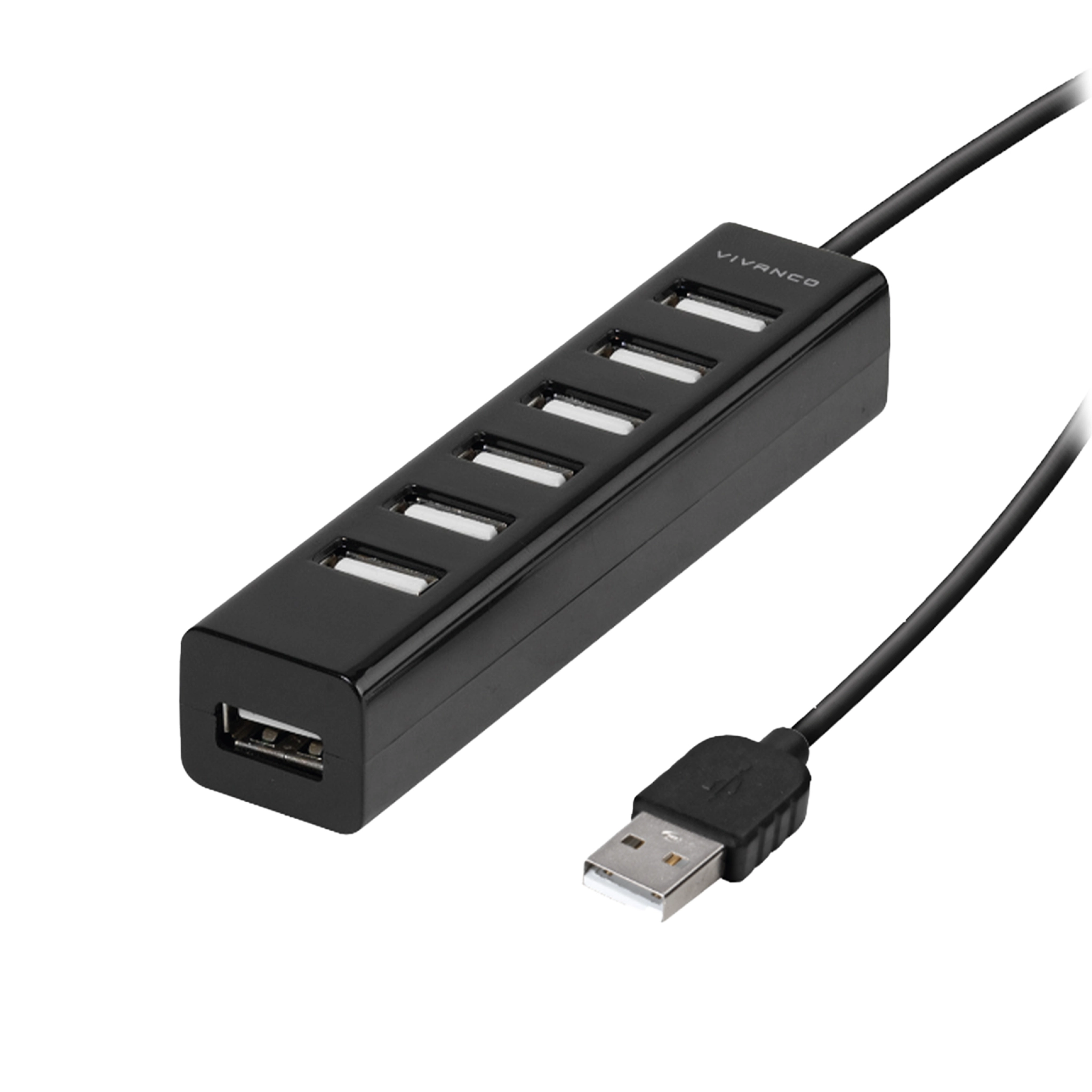 Vivanco 7-in-1 USB 2.0 Multiport Hub