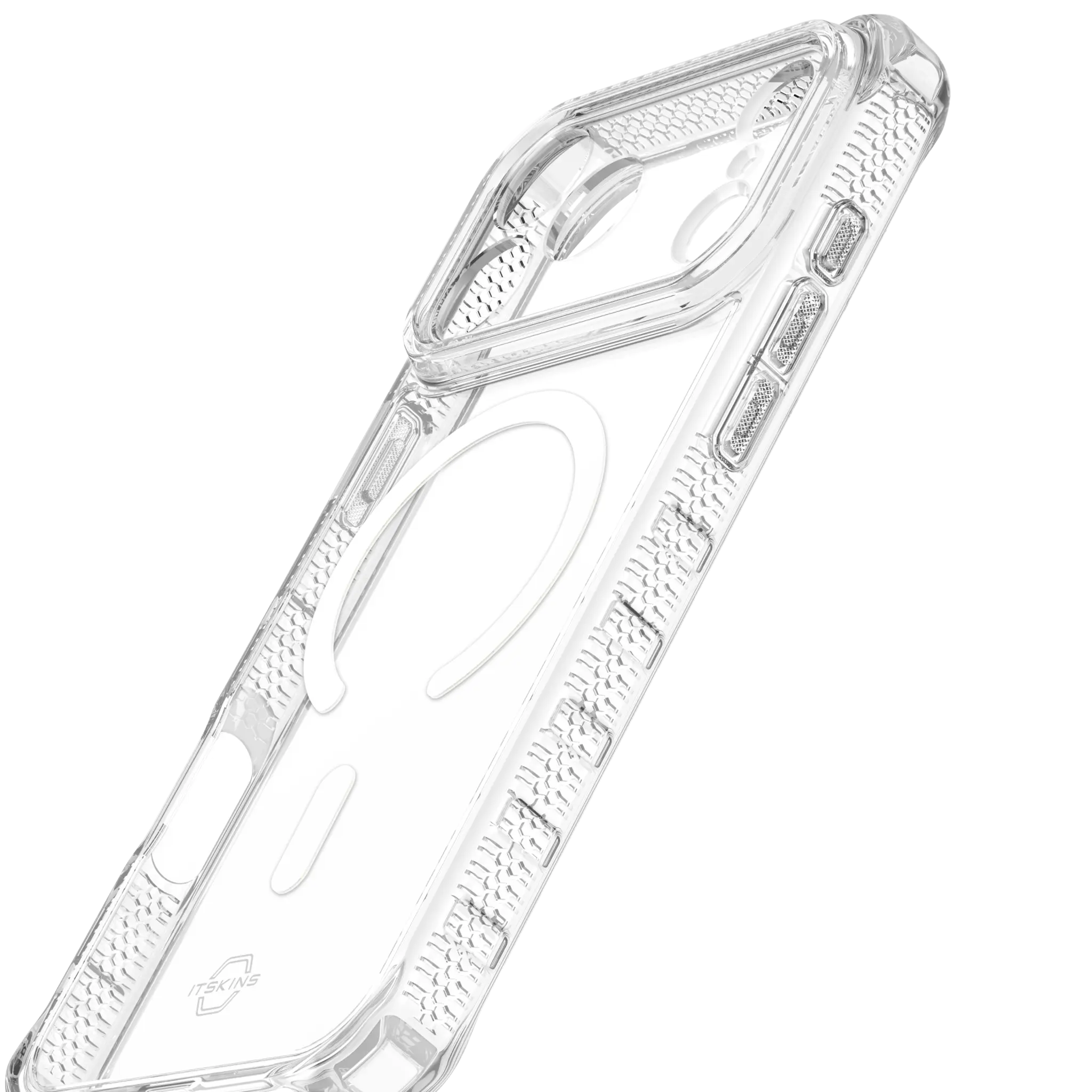 ITSKINS HYBRID MAGSAFE CLEAR cover for iPhone 17 Pro®. Transparent