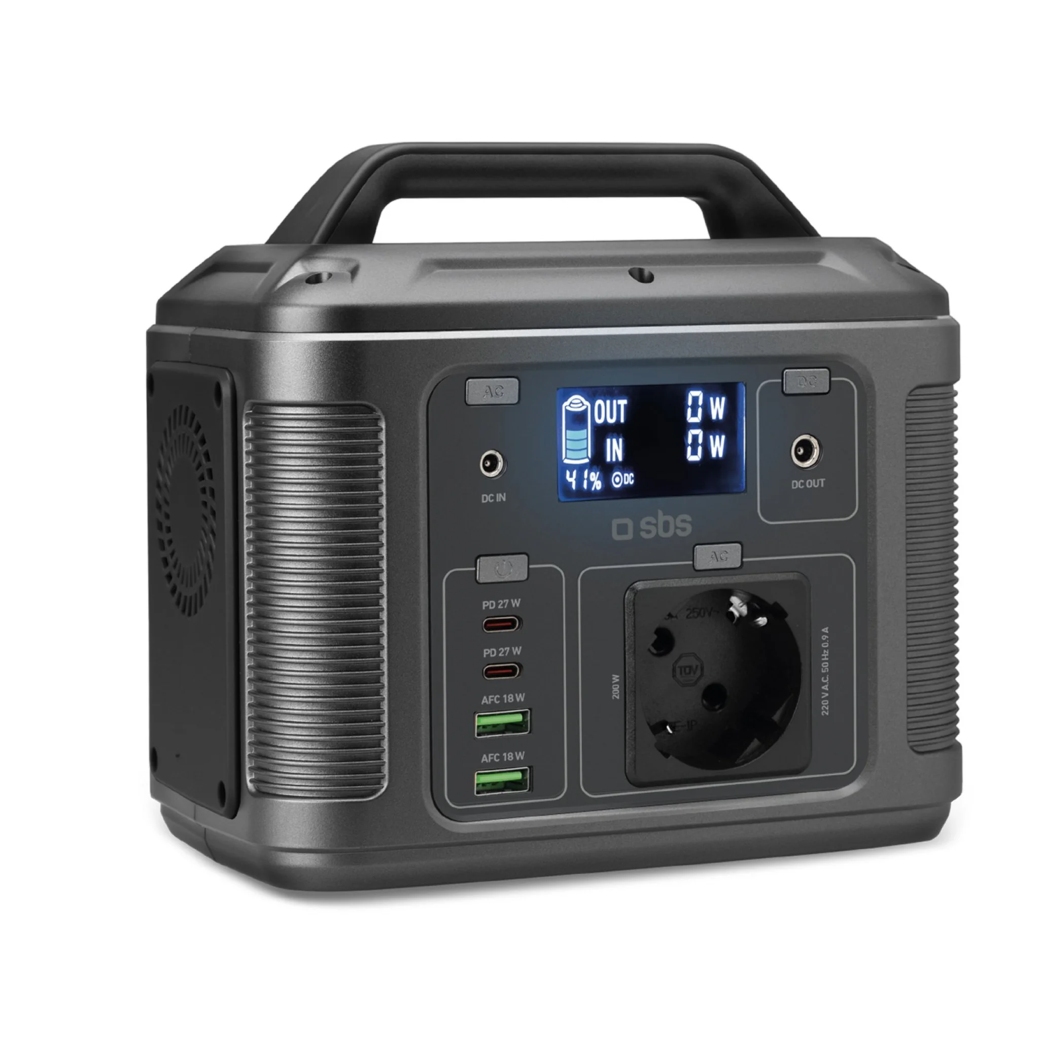 Sbs Portable 200W charging station. Black