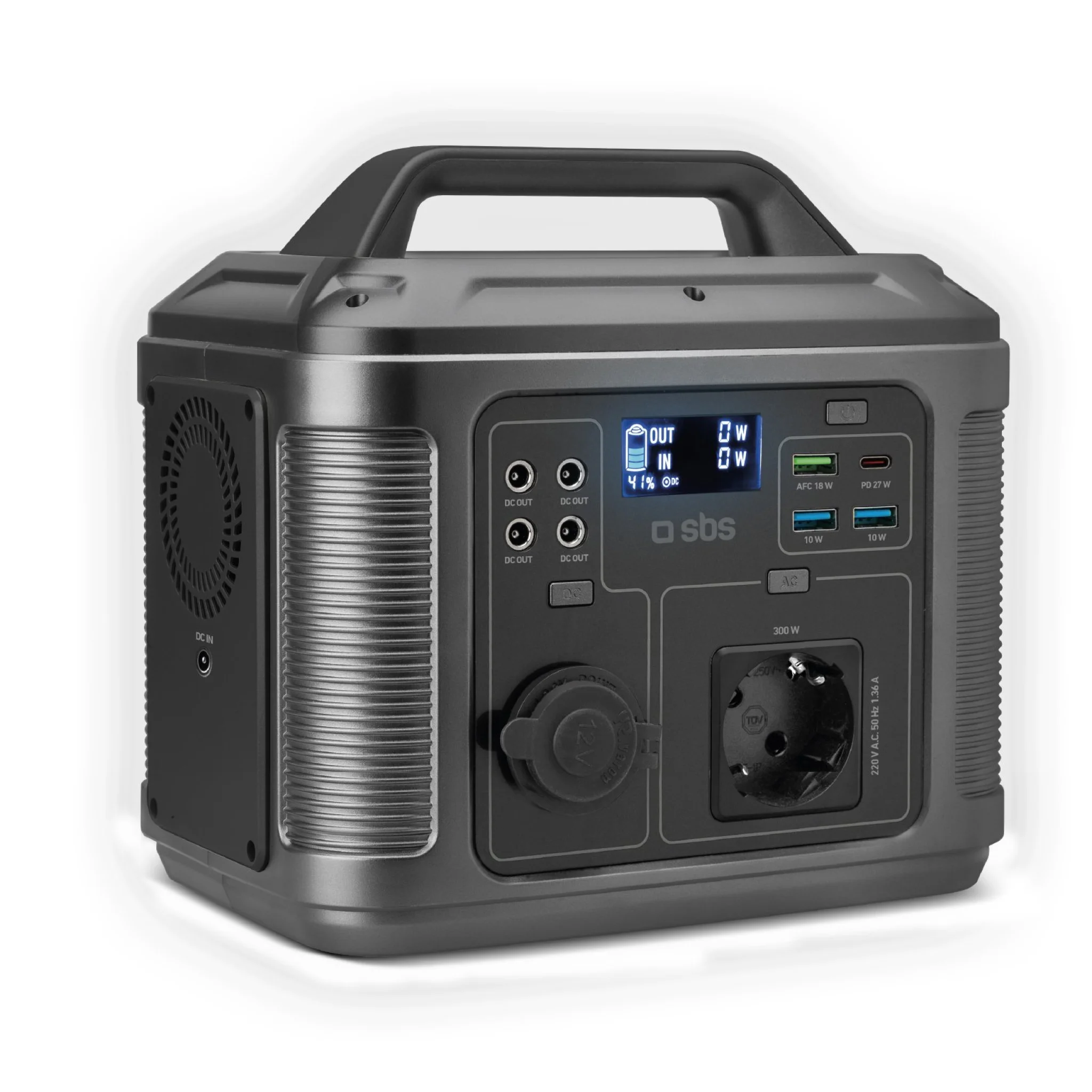 Sbs Portable 300W charging station. Black