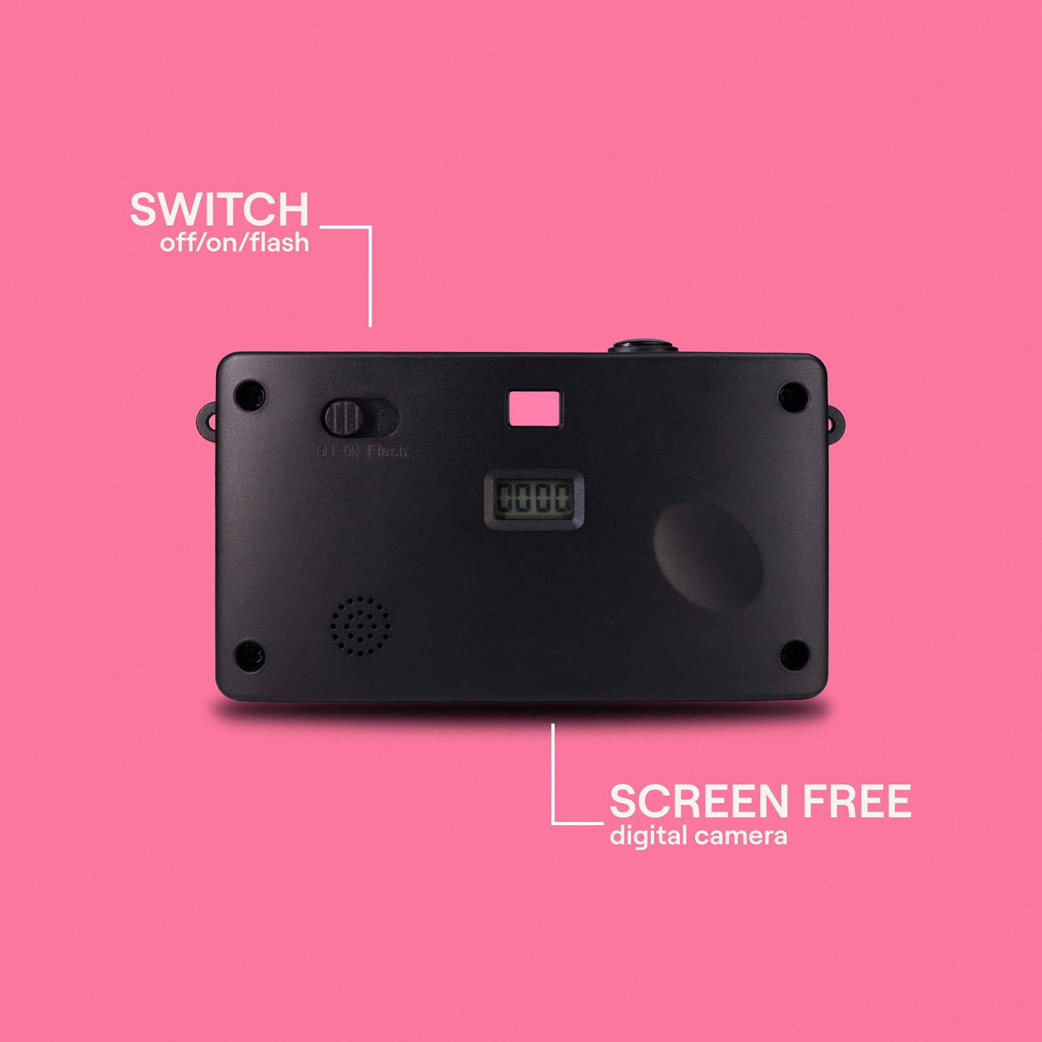 Camp Snap Camera. Flamingo Pink