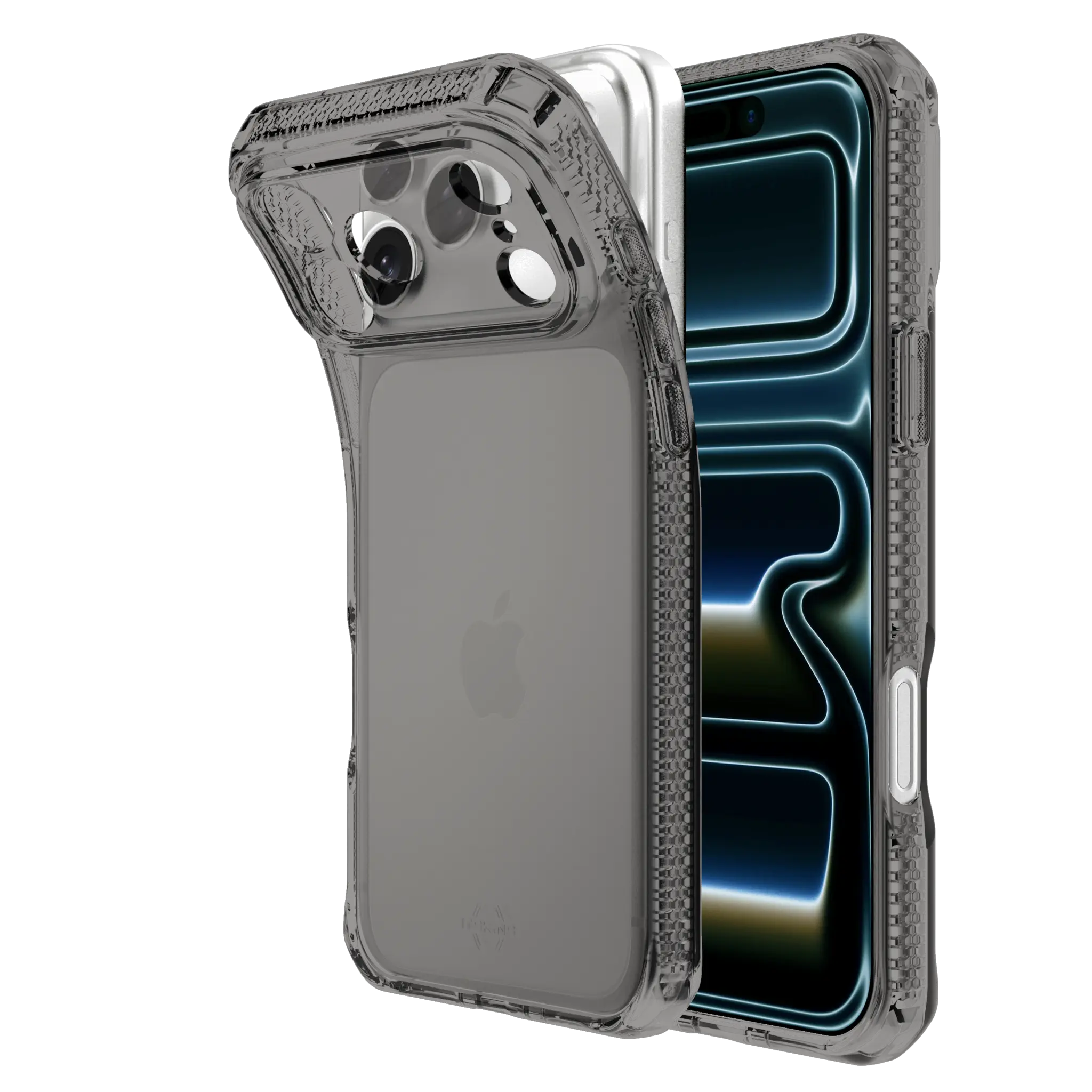 ITSKINS SPECTRUM CLEAR cover for iPhone 17 Pro®. Smoke