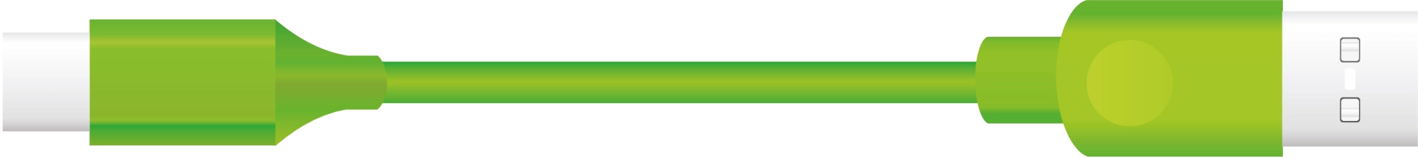 Sinox USB C to USB A Cable. 2m. Green