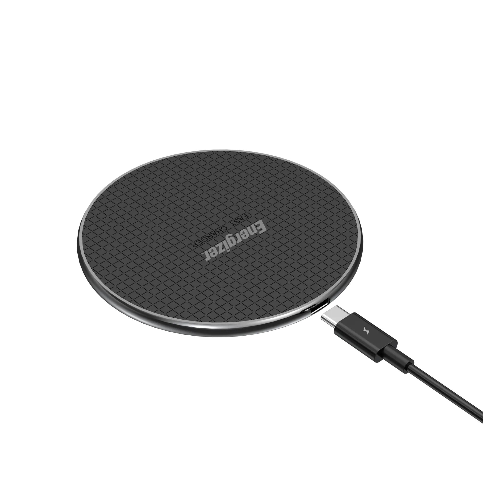 Energizer Ultra-Slim Wireless Charging Pad with 15W Fast Power. Black