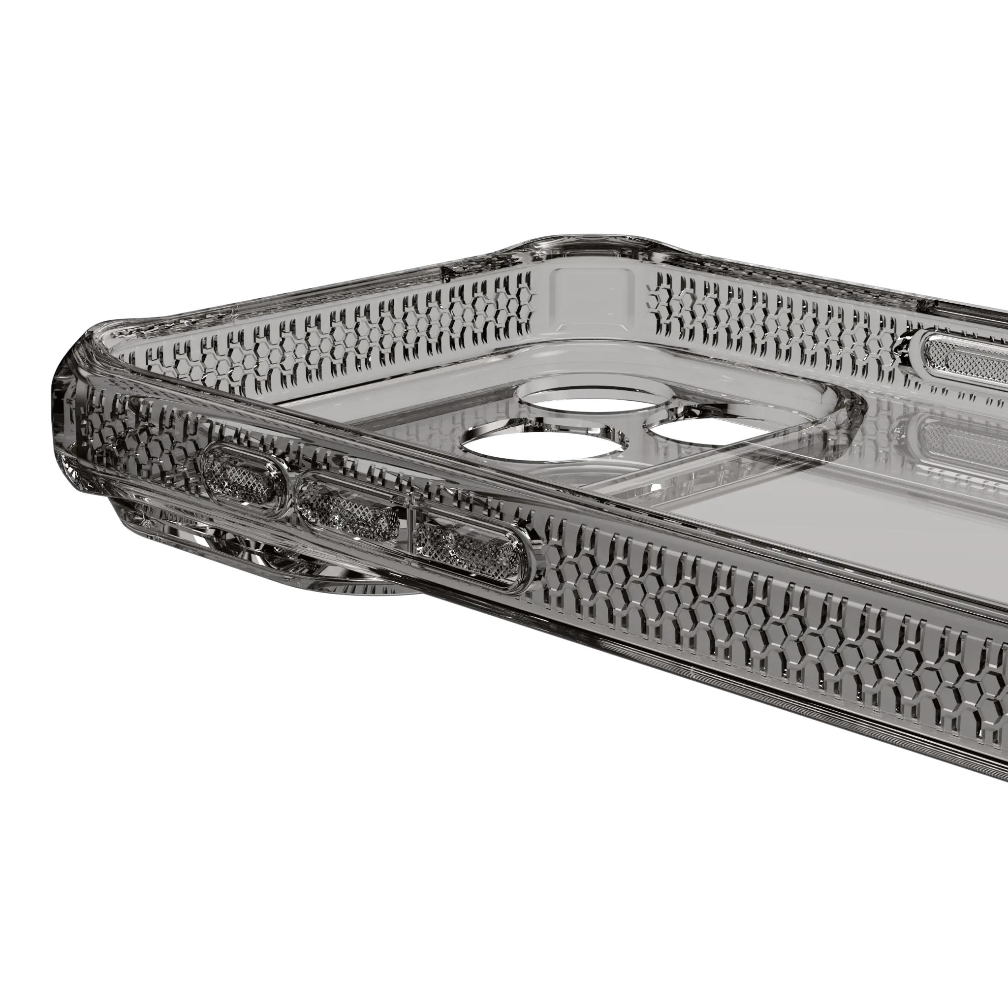 ITSKINS SPECTRUM CLEAR cover for iPhone 17 Pro®. Smoke