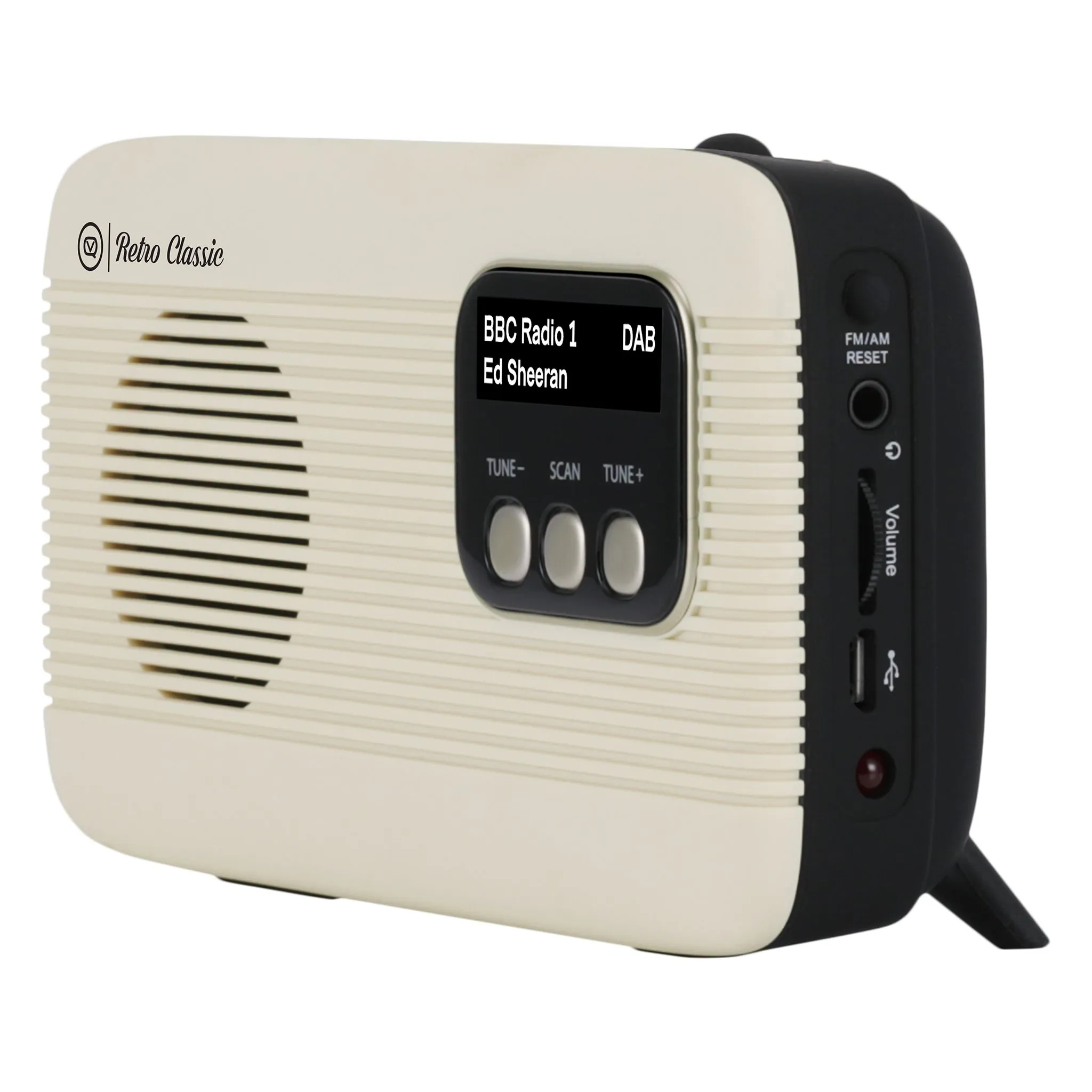 VQ Retro Classic Radio. Black/White