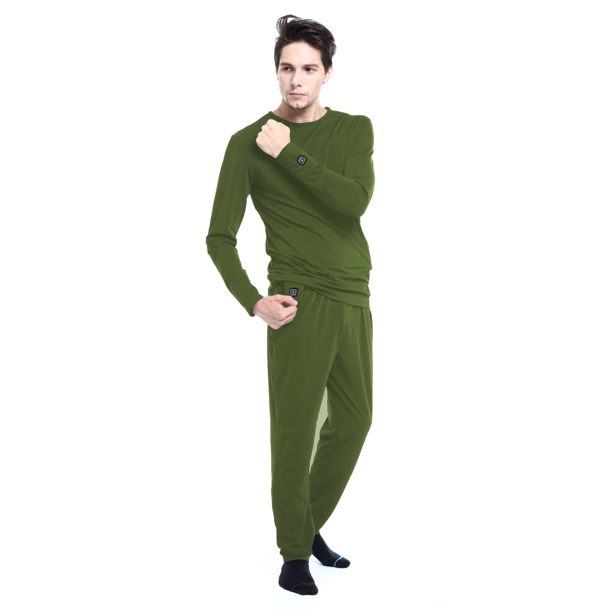 Glovii Heated Sweatshirt L. Green