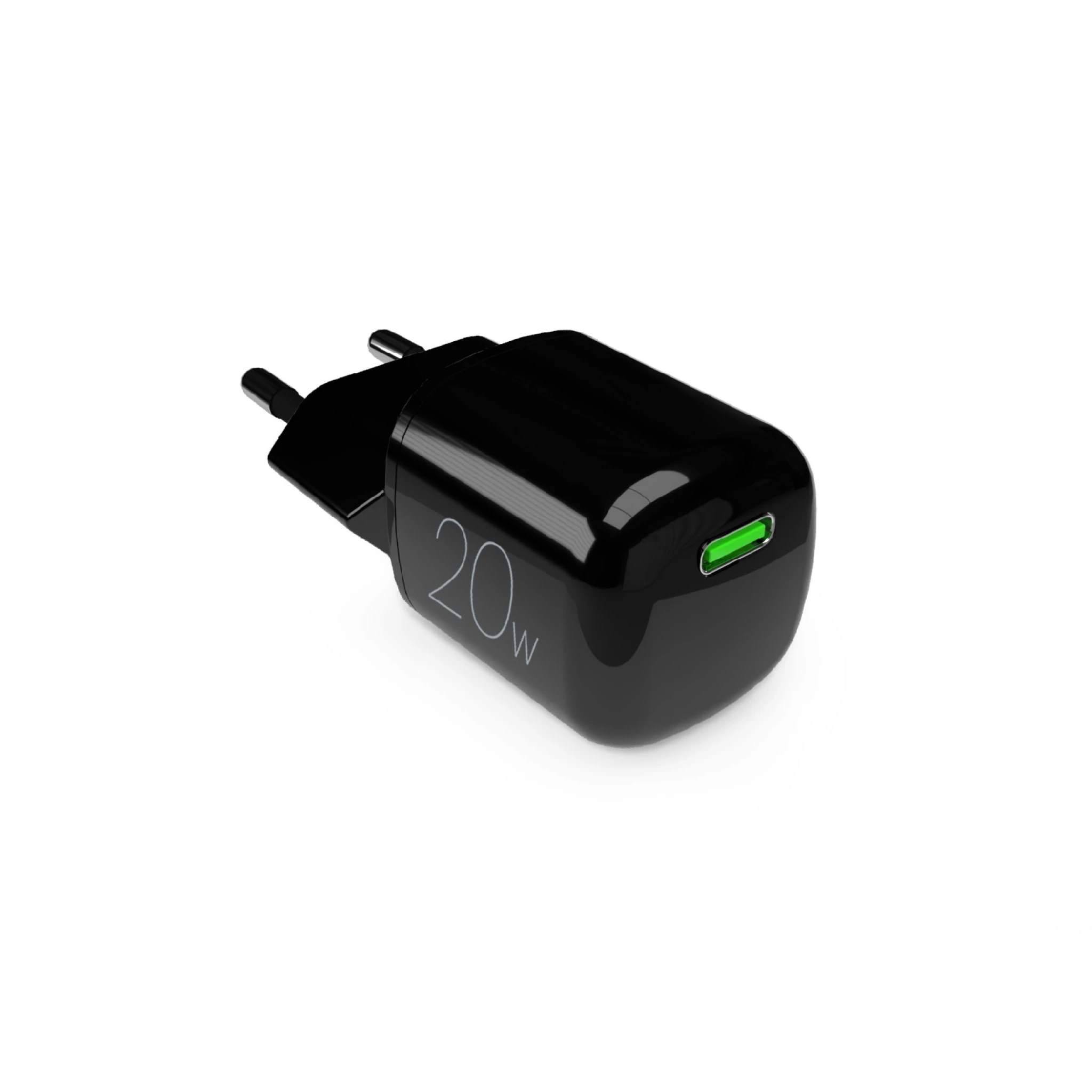 PURO MiniPro 20W USB-C Wall Charger – GAN Technology. Black