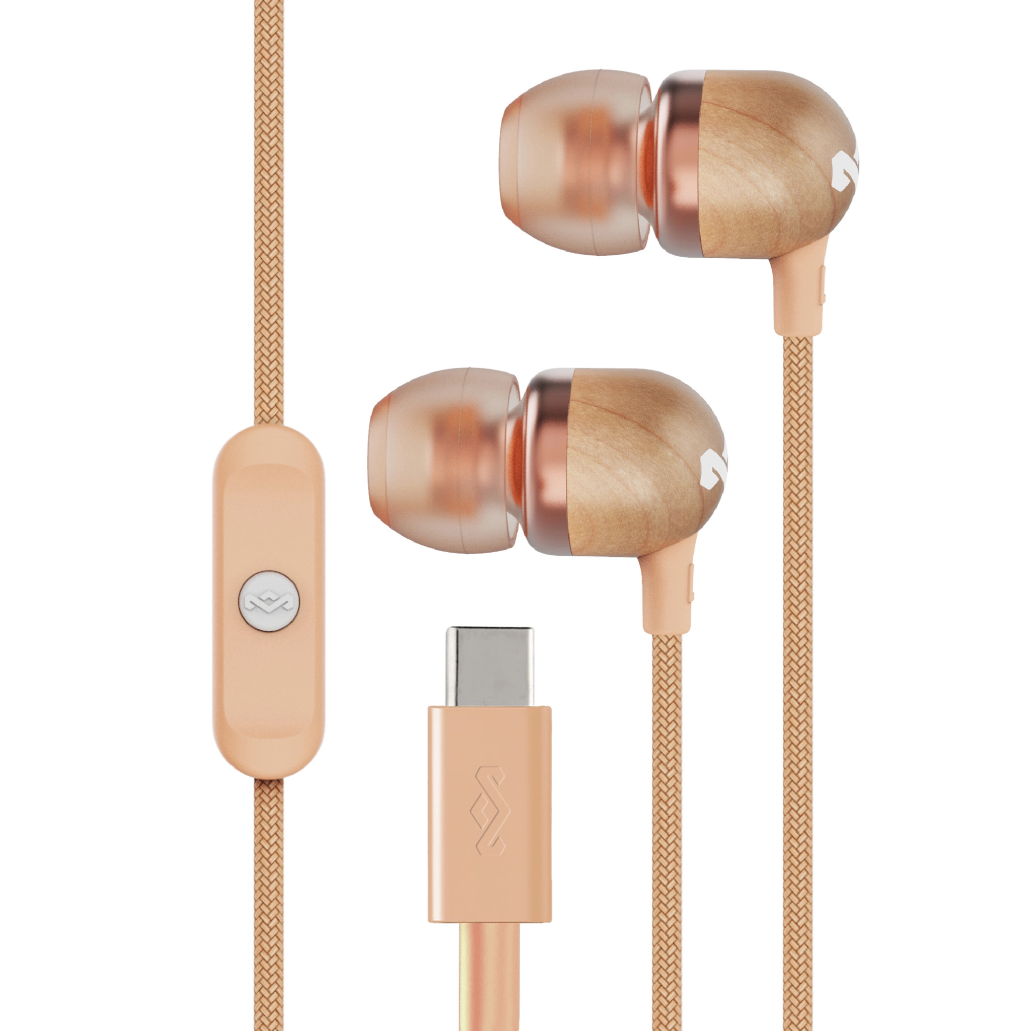 Marley Smile Jamaica USB-C Earbuds. Copper