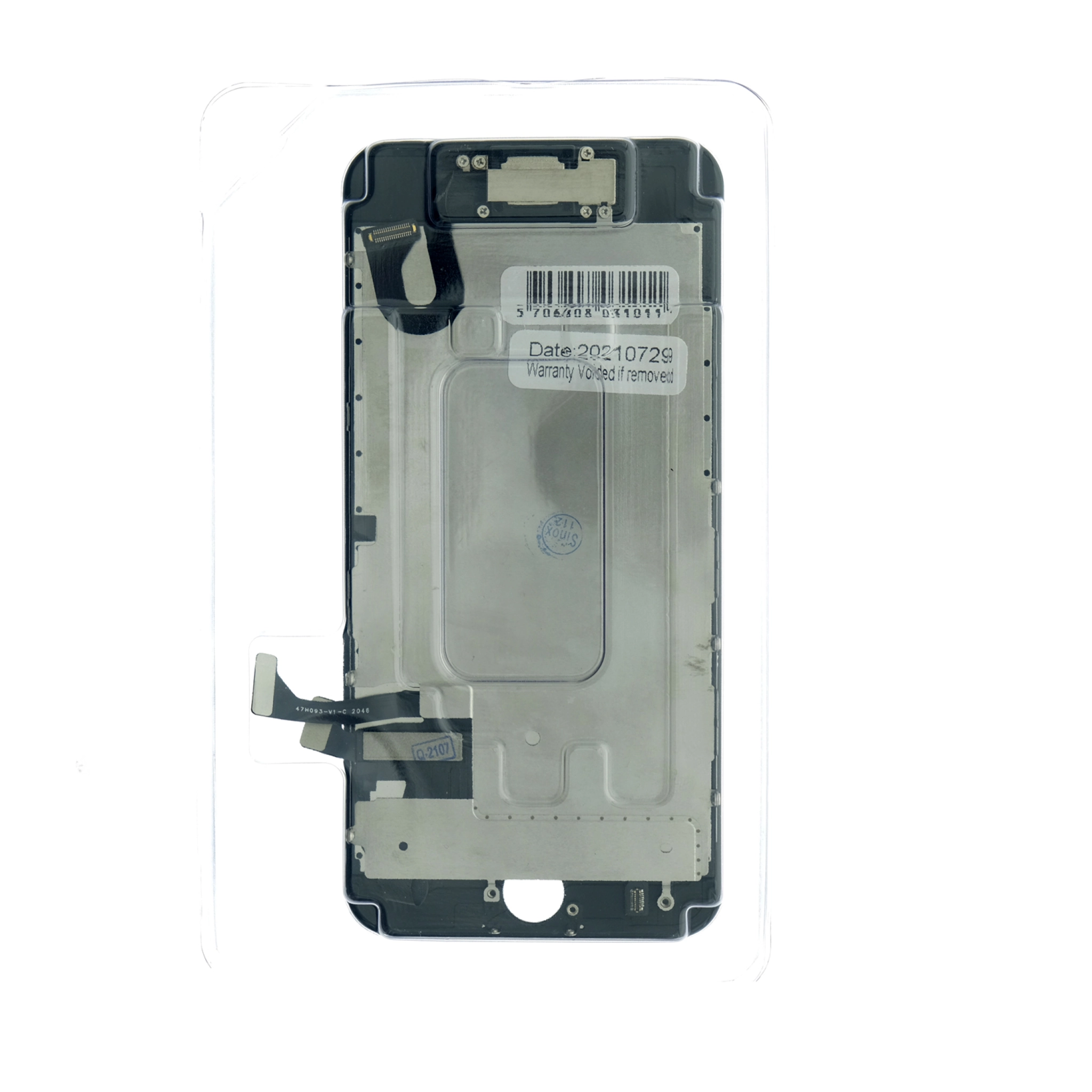 iPhone 7 Screen with Smallparts. Black