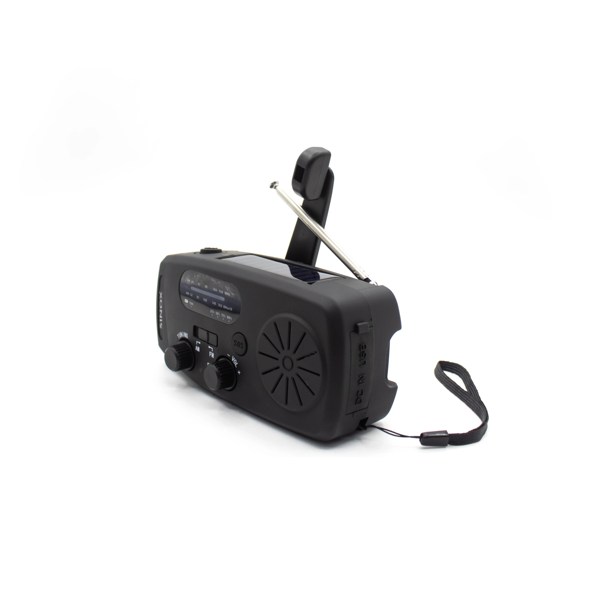 Sinox Compact Emergency Radio. Black