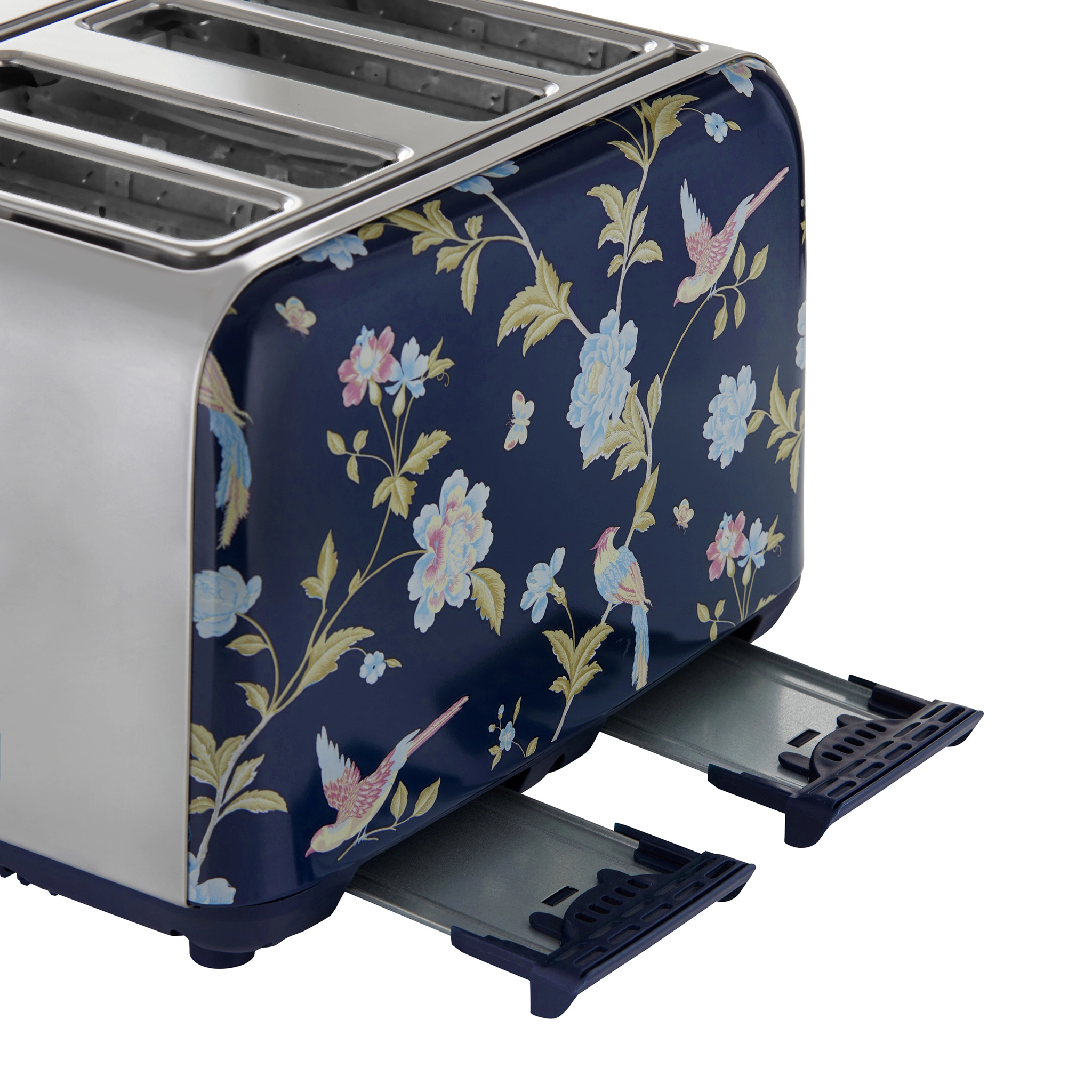 VQ Laura Ashley Slice Toaster. Blue/Silver
