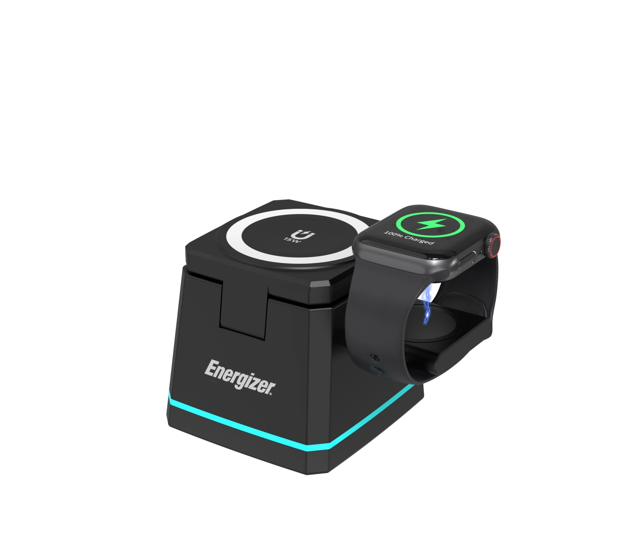 Energizer All-in-One Wireless Charging Dock. Black
