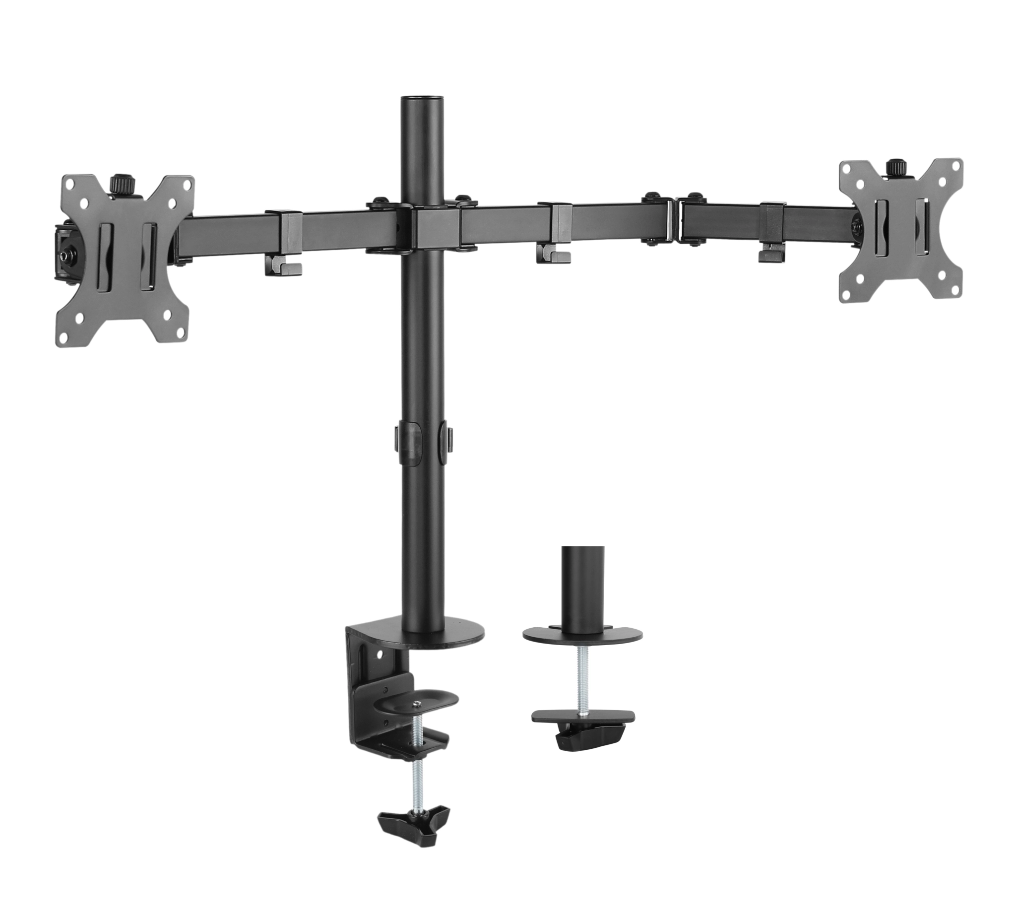 Sinox Office Dual Monitor Desk Mount. Up to 32". Black