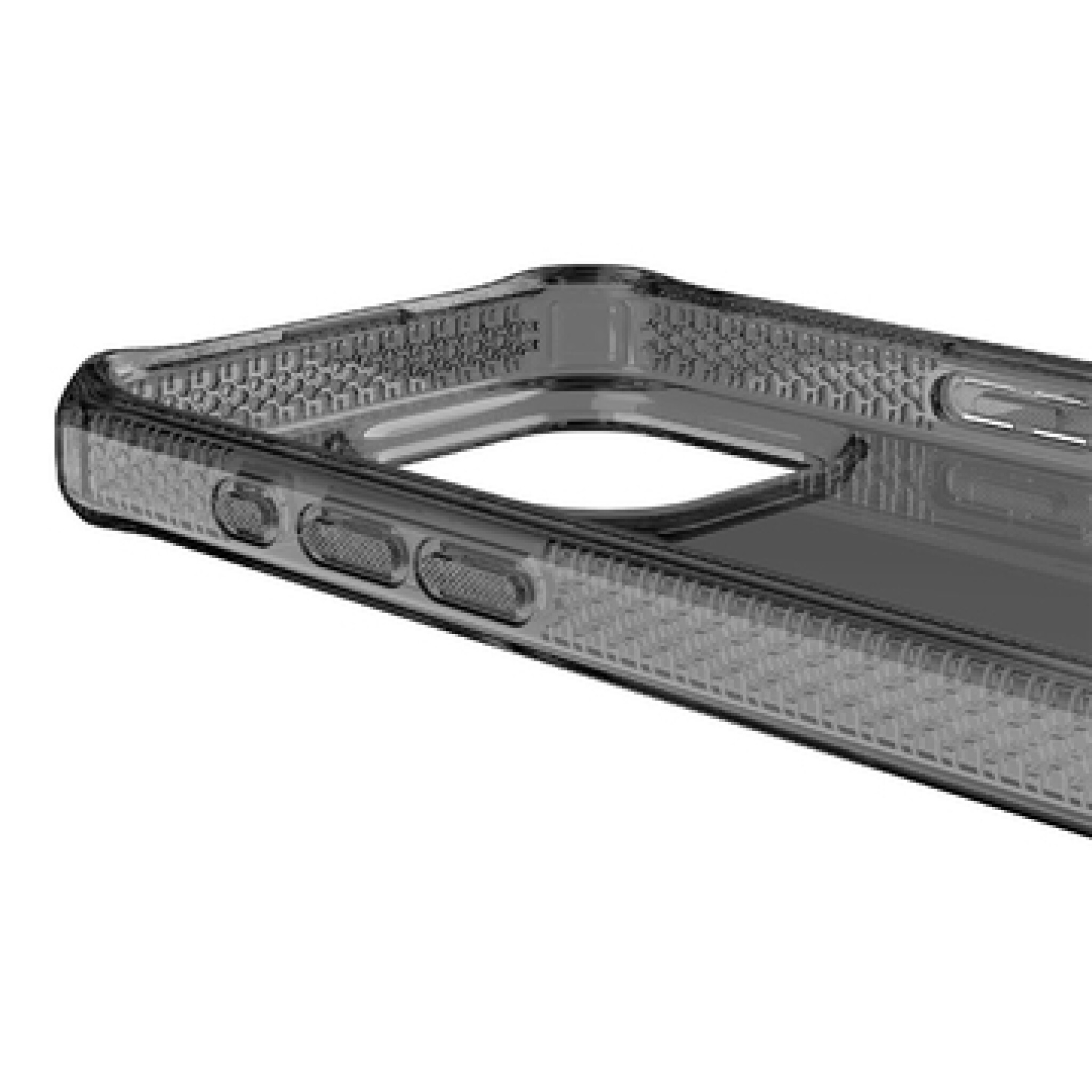 ITSKINS SPECTRUM CLEAR cover for iPhone 15 Pro®. Smoke